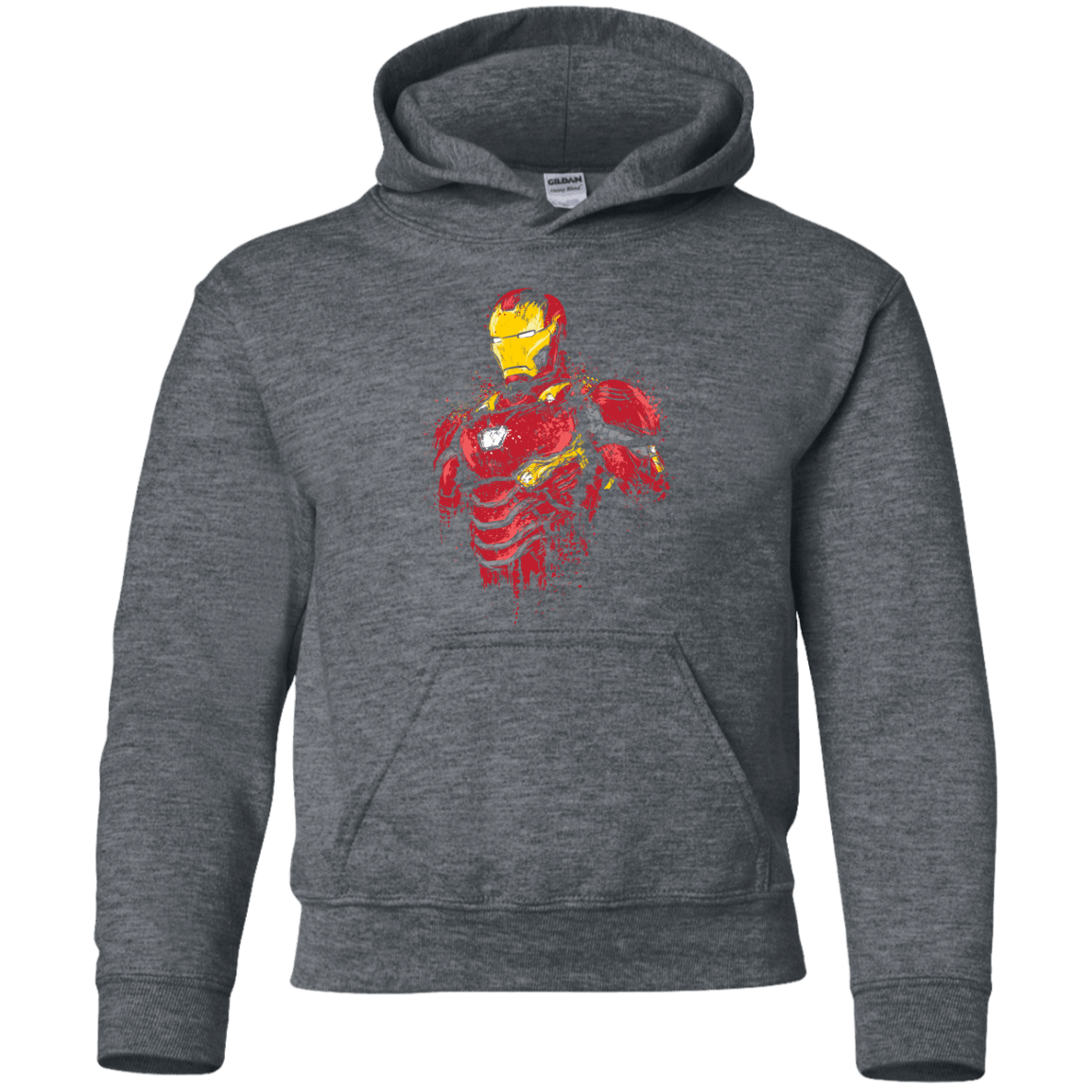 Sweatshirts Dark Heather / YS Infinity Iron Youth Hoodie