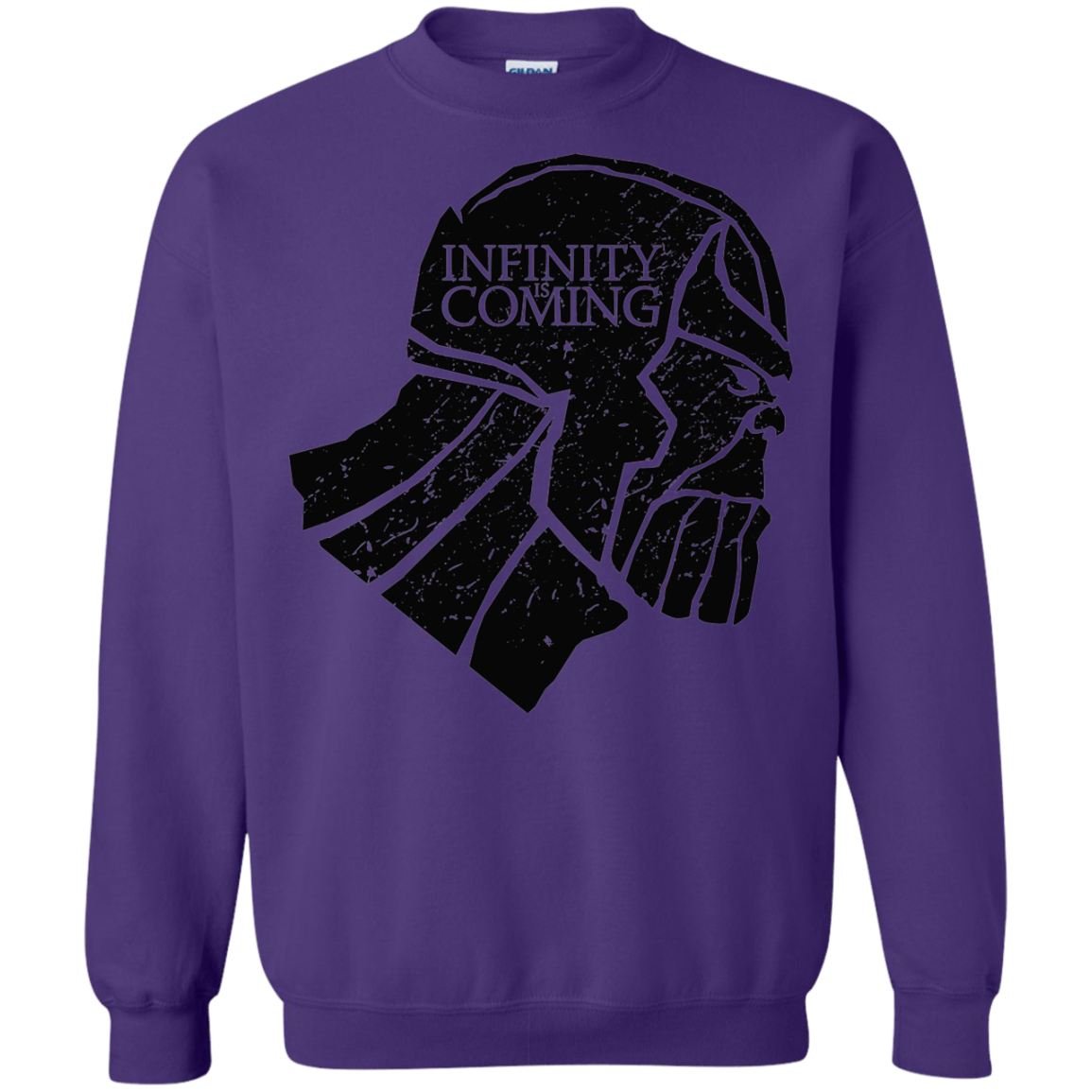 Sweatshirts Purple / S Infinity is coming Crewneck Sweatshirt