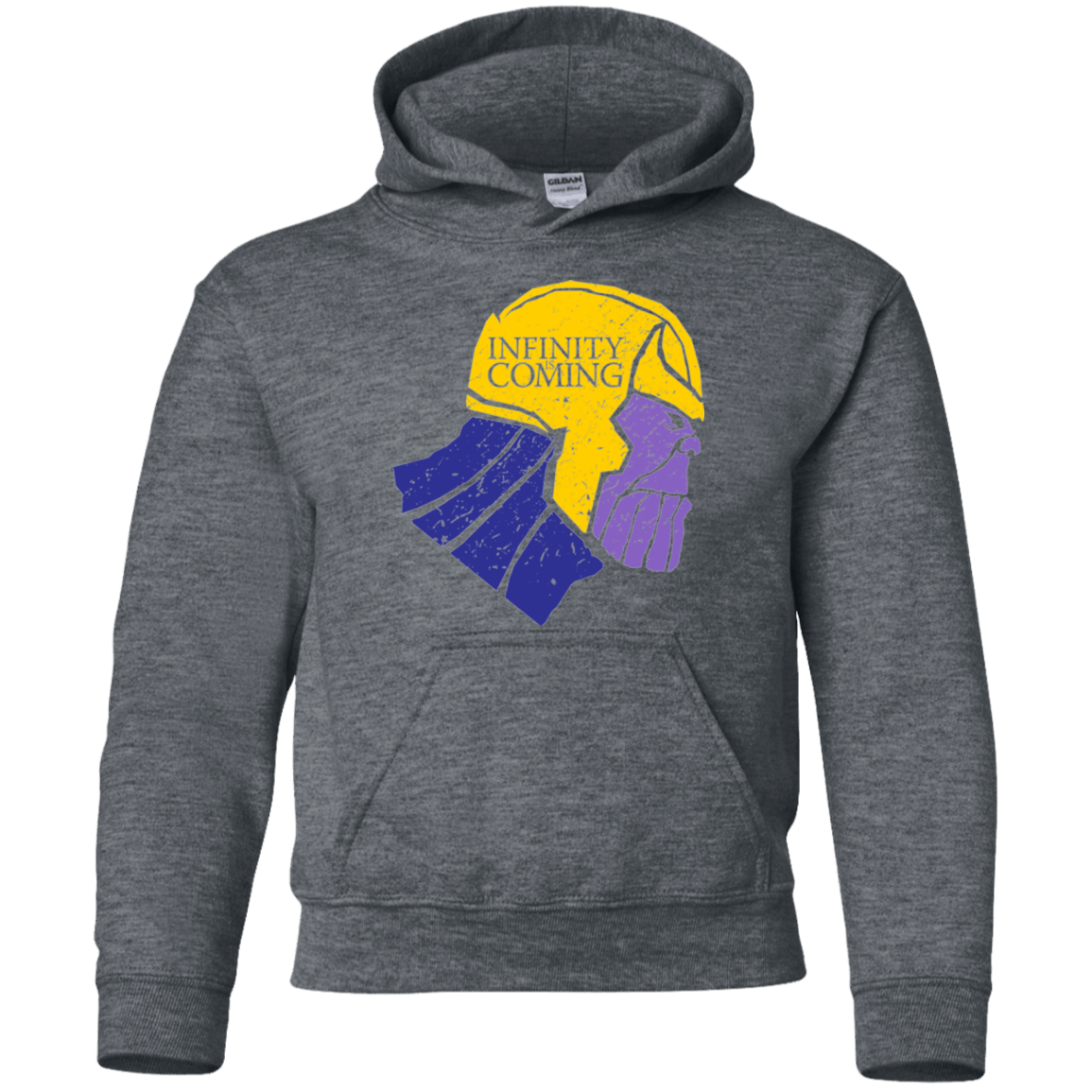 Sweatshirts Dark Heather / YS Infinity is Coming Youth Hoodie
