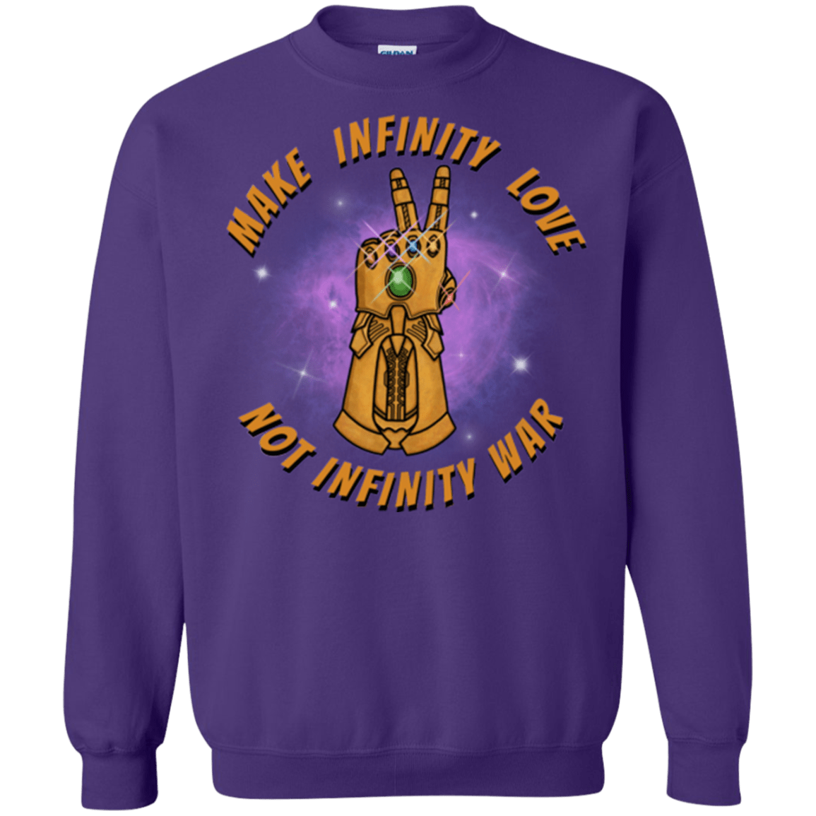 Sweatshirts Purple / S Infinity Peace Crewneck Sweatshirt