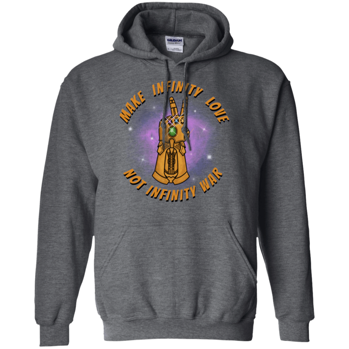 Sweatshirts Dark Heather / S Infinity Peace Pullover Hoodie