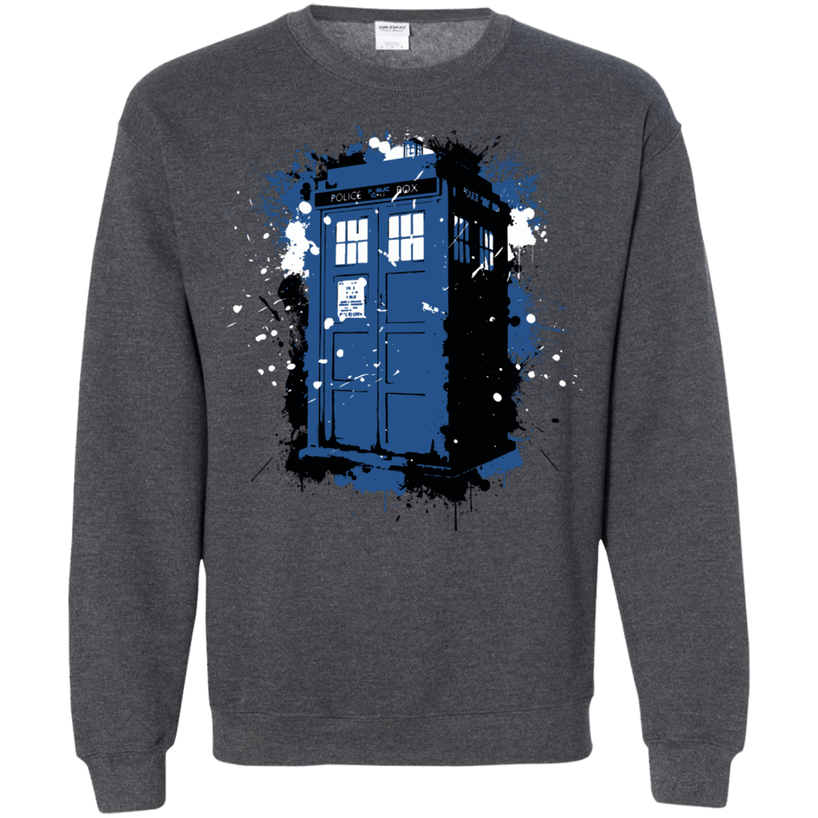 Sweatshirts Dark Heather / Small Ink Box Crewneck Sweatshirt