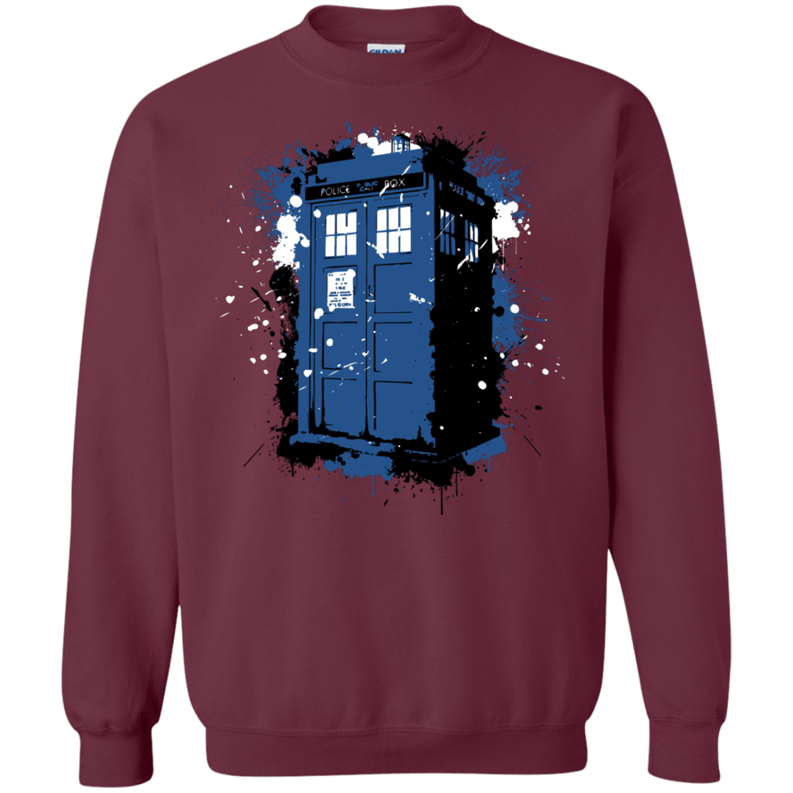 Sweatshirts Maroon / Small Ink Box Crewneck Sweatshirt