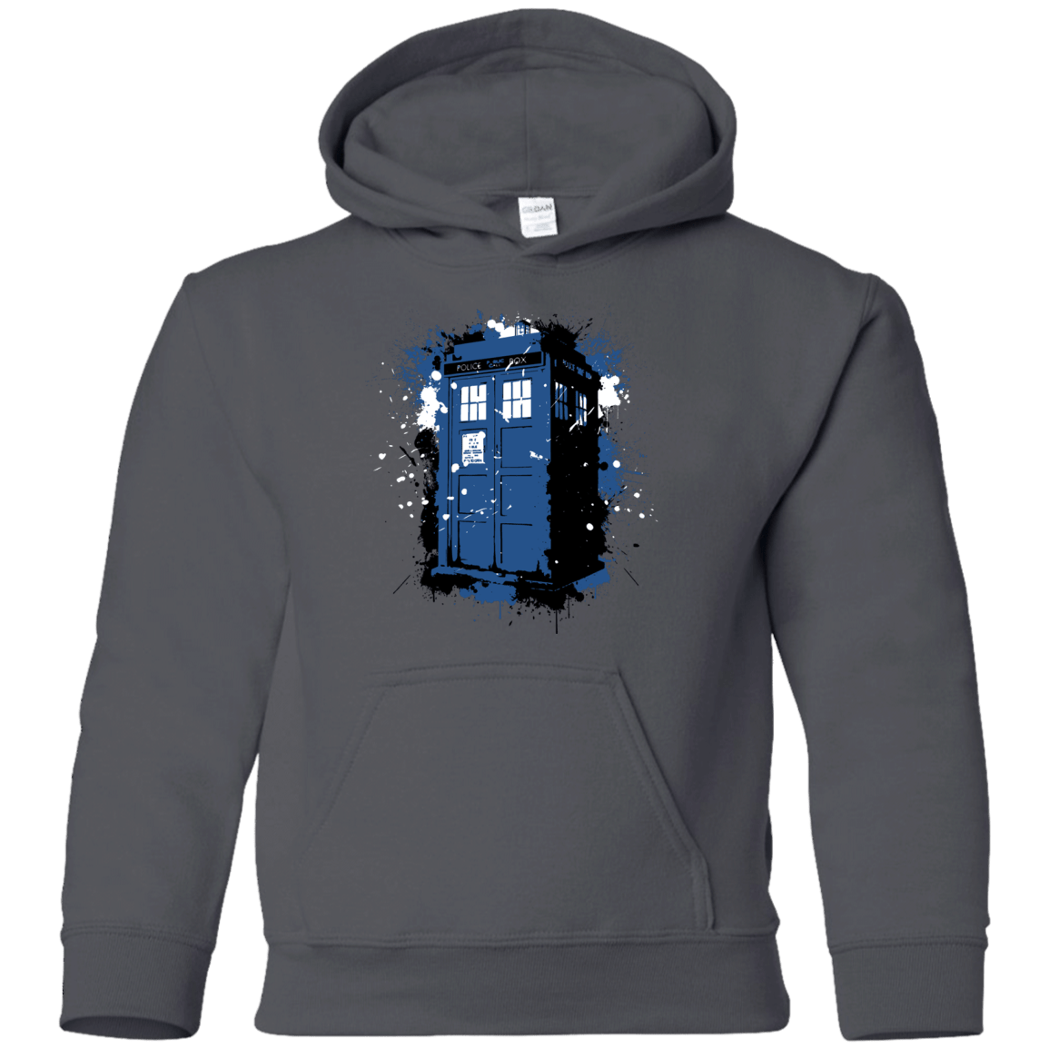 Sweatshirts Charcoal / YS Ink Box Youth Hoodie