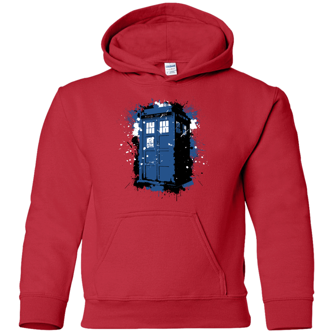 Sweatshirts Red / YS Ink Box Youth Hoodie