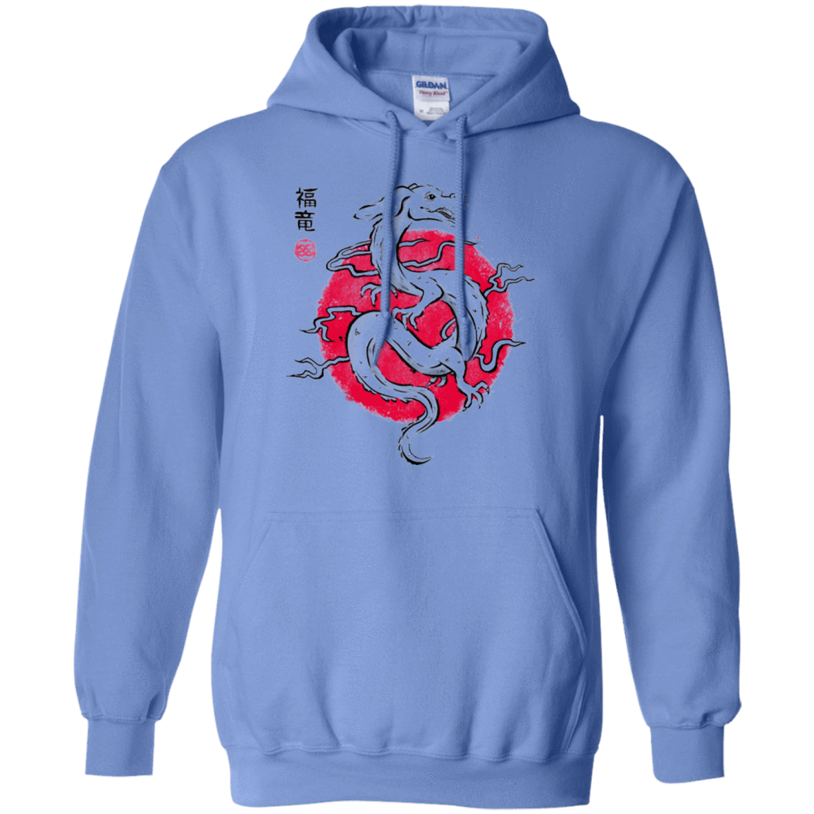 Sweatshirts Carolina Blue / Small Ink Fukuryu Pullover Hoodie