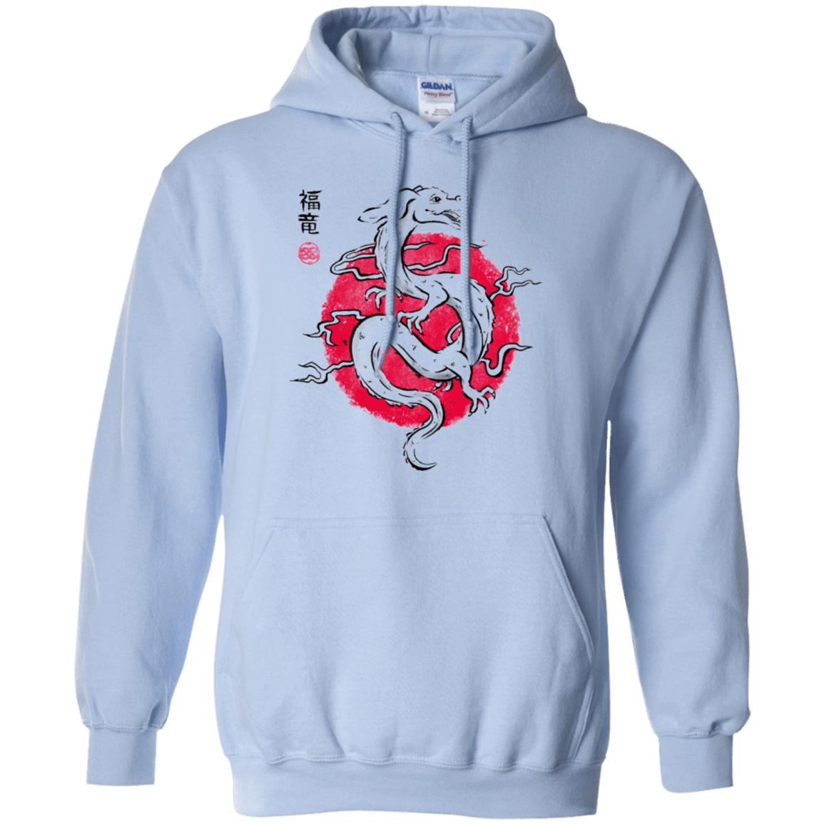 Sweatshirts Light Blue / Small Ink Fukuryu Pullover Hoodie