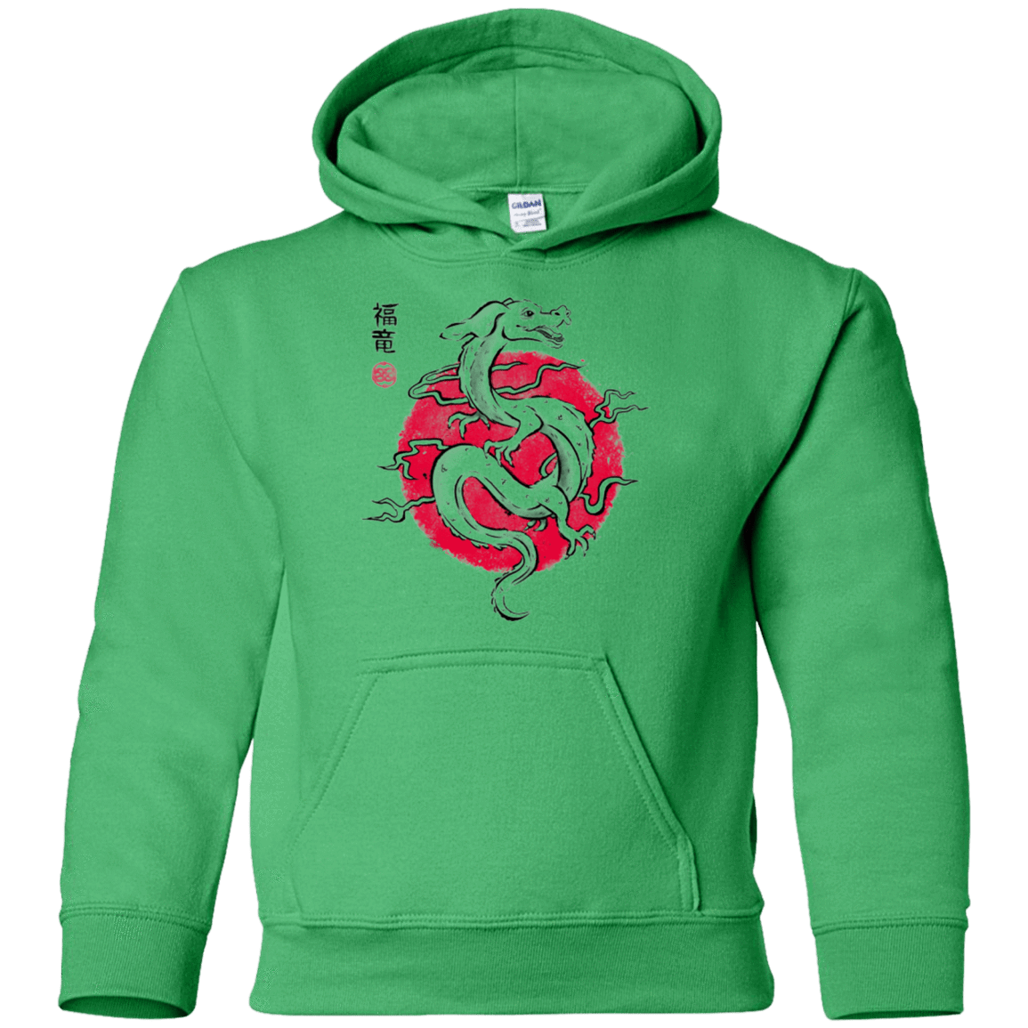 Sweatshirts Irish Green / YS Ink Fukuryu Youth Hoodie