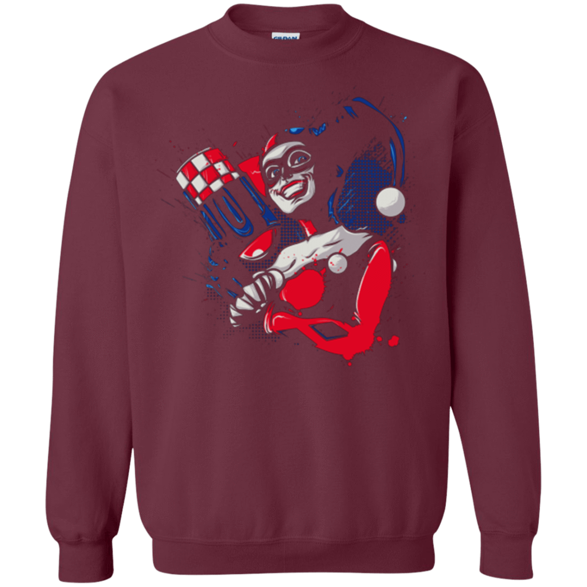 Sweatshirts Maroon / Small Insane Queen Crewneck Sweatshirt