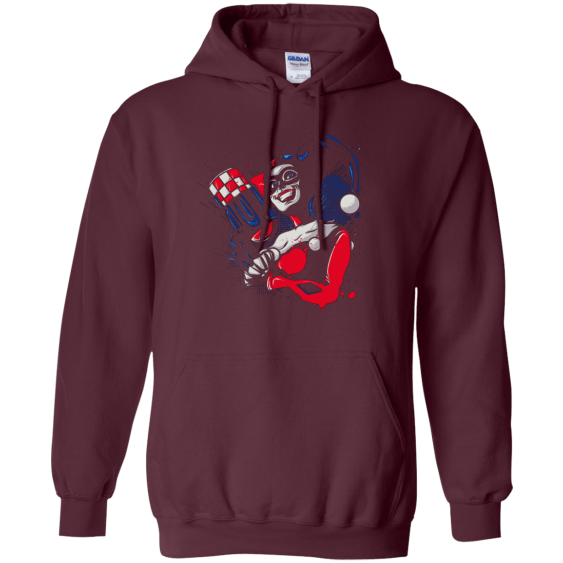 Sweatshirts Maroon / Small Insane Queen Pullover Hoodie