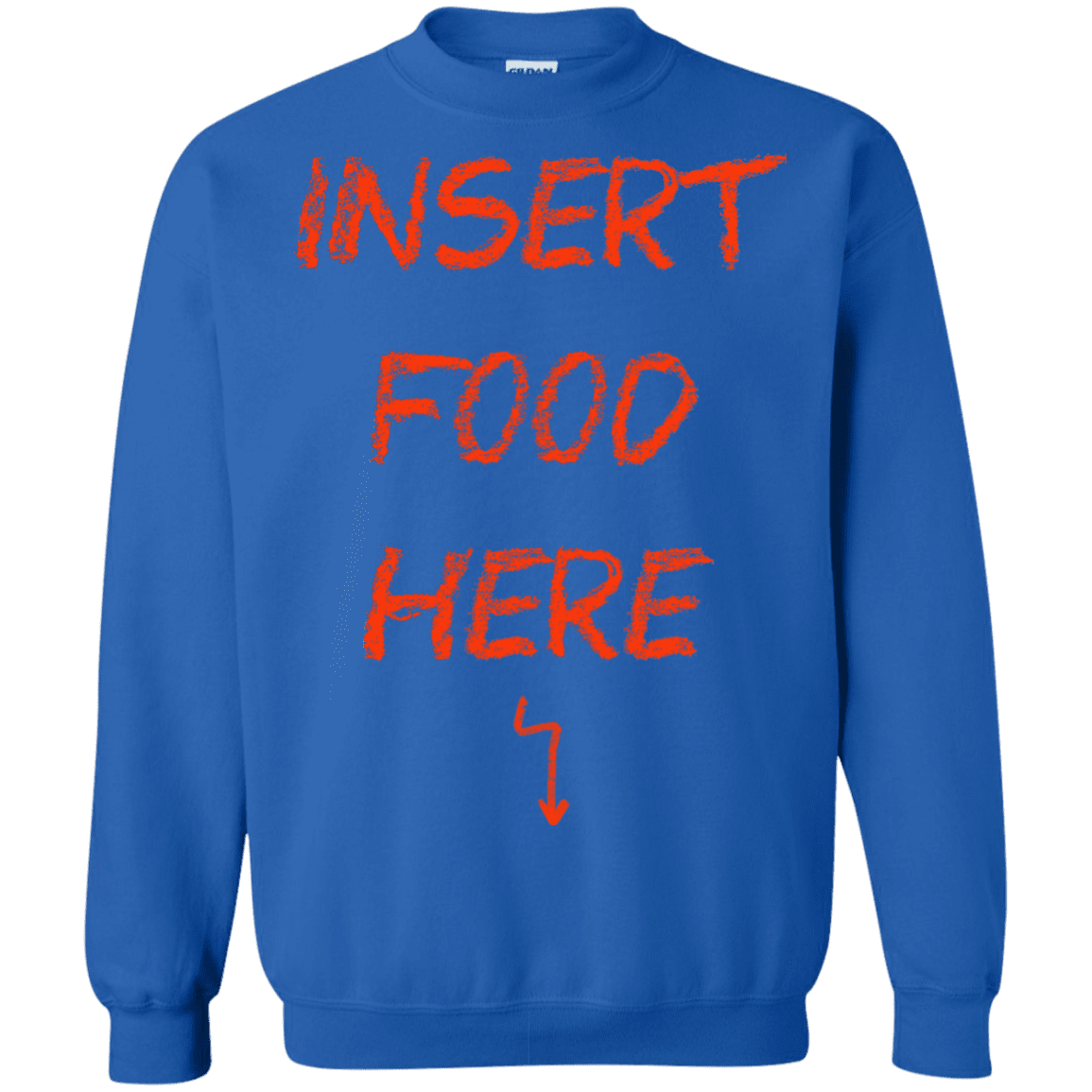 Sweatshirts Royal / S Insert Food Crewneck Sweatshirt