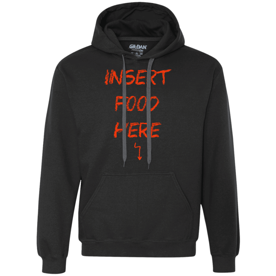 Sweatshirts Black / S Insert Food Premium Fleece Hoodie