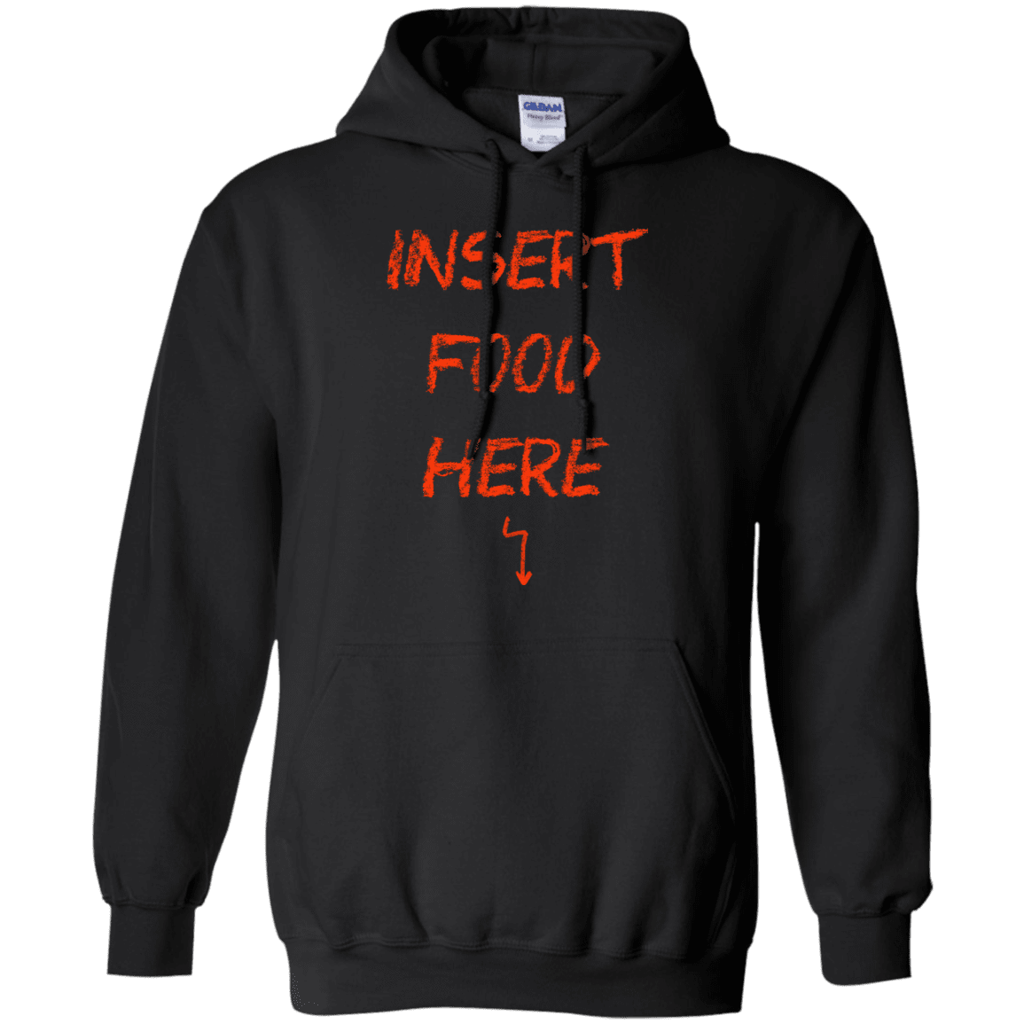 Sweatshirts Black / S Insert Food Pullover Hoodie