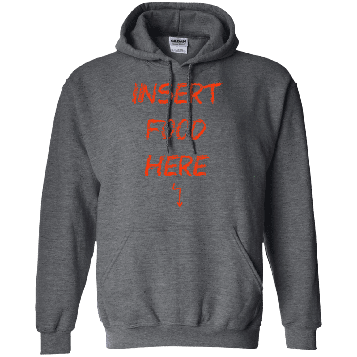 Sweatshirts Dark Heather / S Insert Food Pullover Hoodie