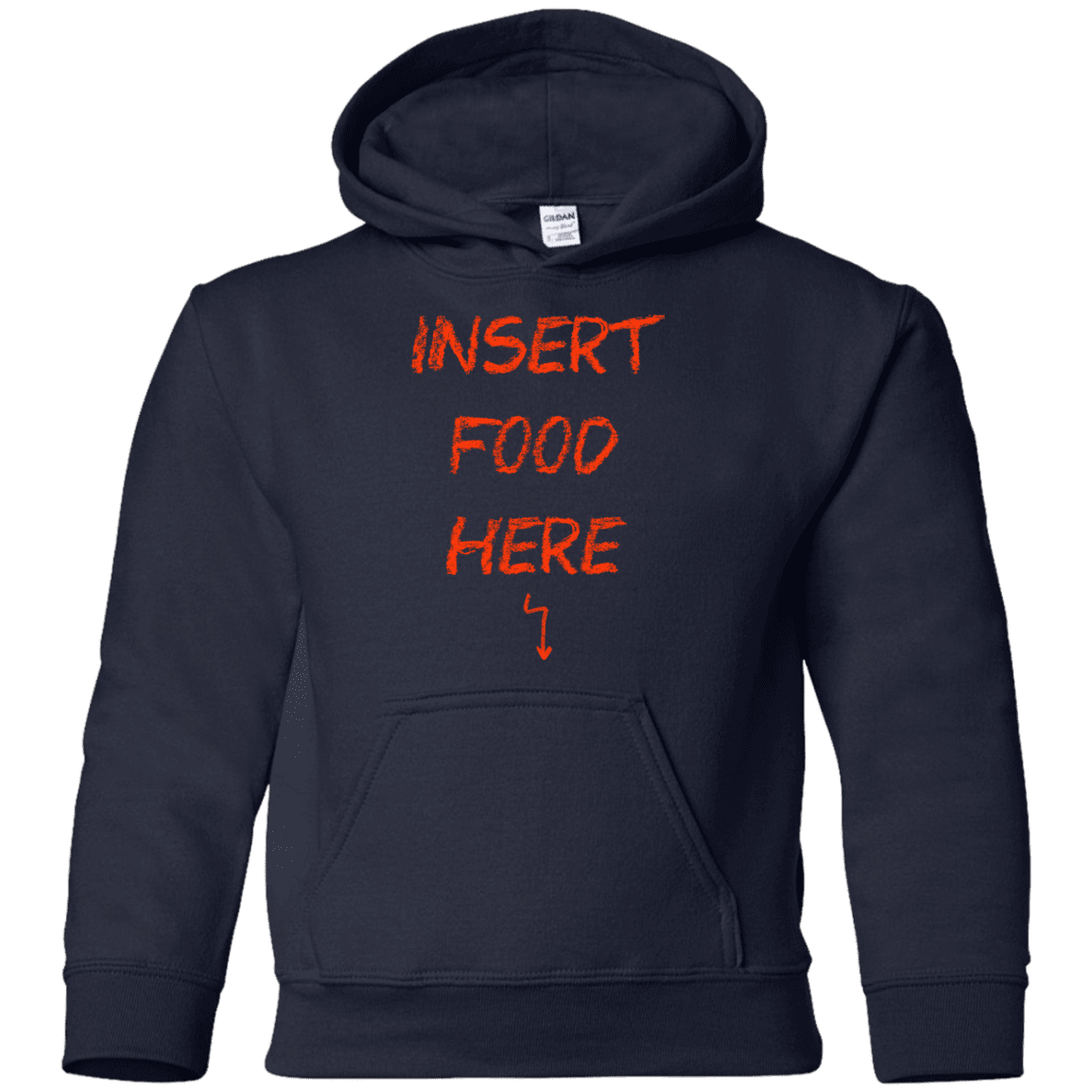 Sweatshirts Navy / YS Insert Food Youth Hoodie