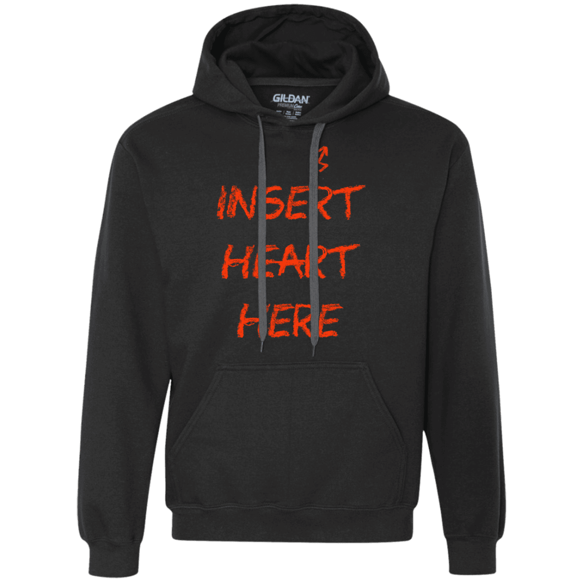 Sweatshirts Black / S Insert Heart Here Premium Fleece Hoodie