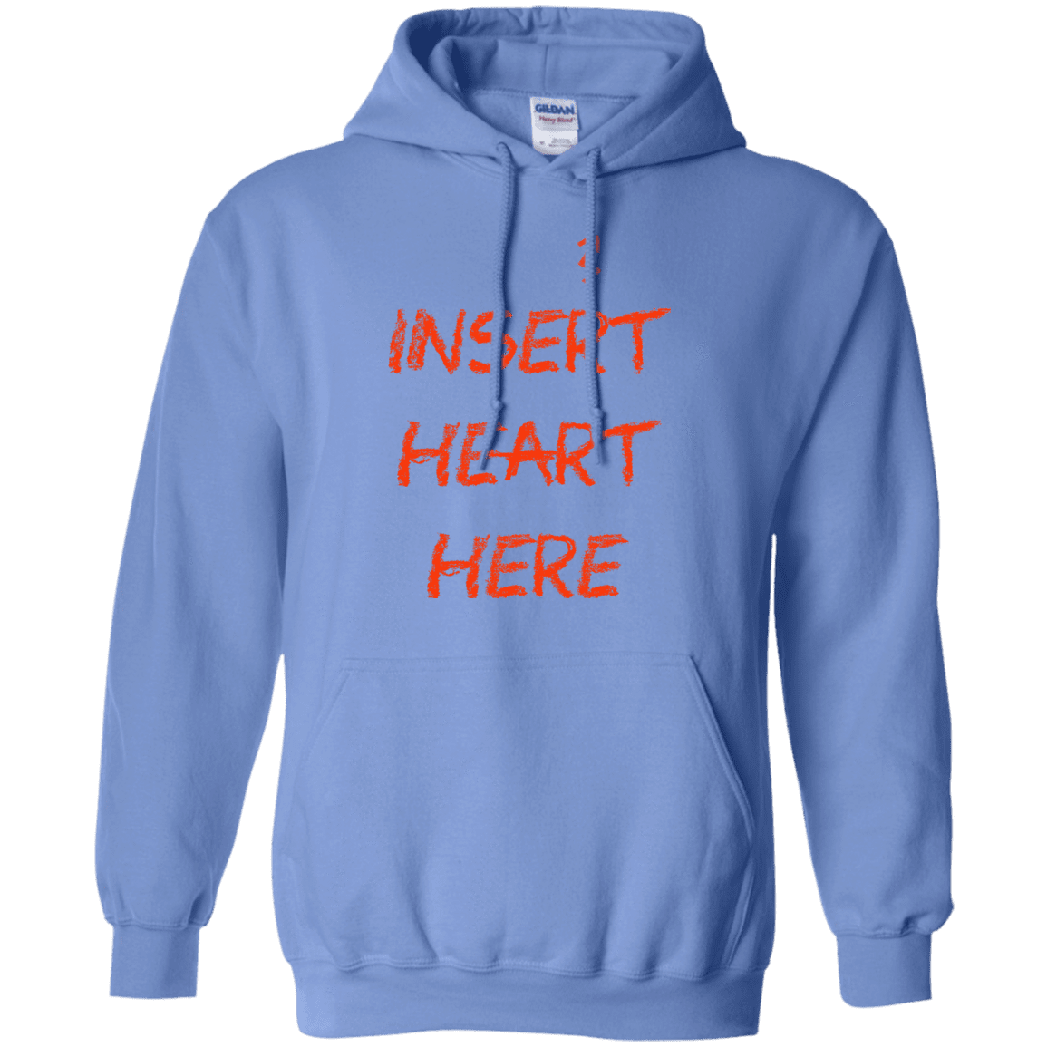 Sweatshirts Carolina Blue / S Insert Heart Here Pullover Hoodie