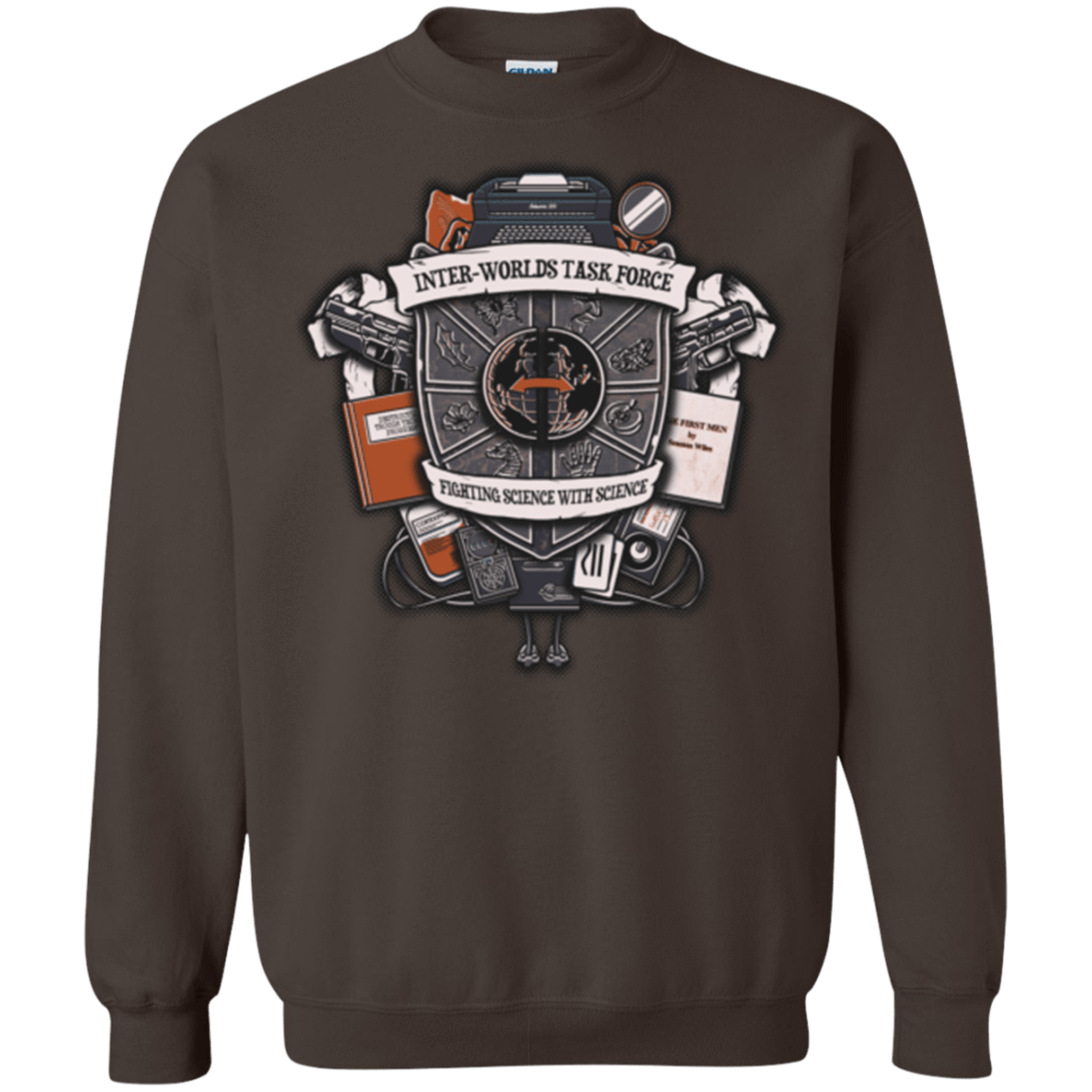 Sweatshirts Dark Chocolate / Small Inter Worlds Task Force Crewneck Sweatshirt