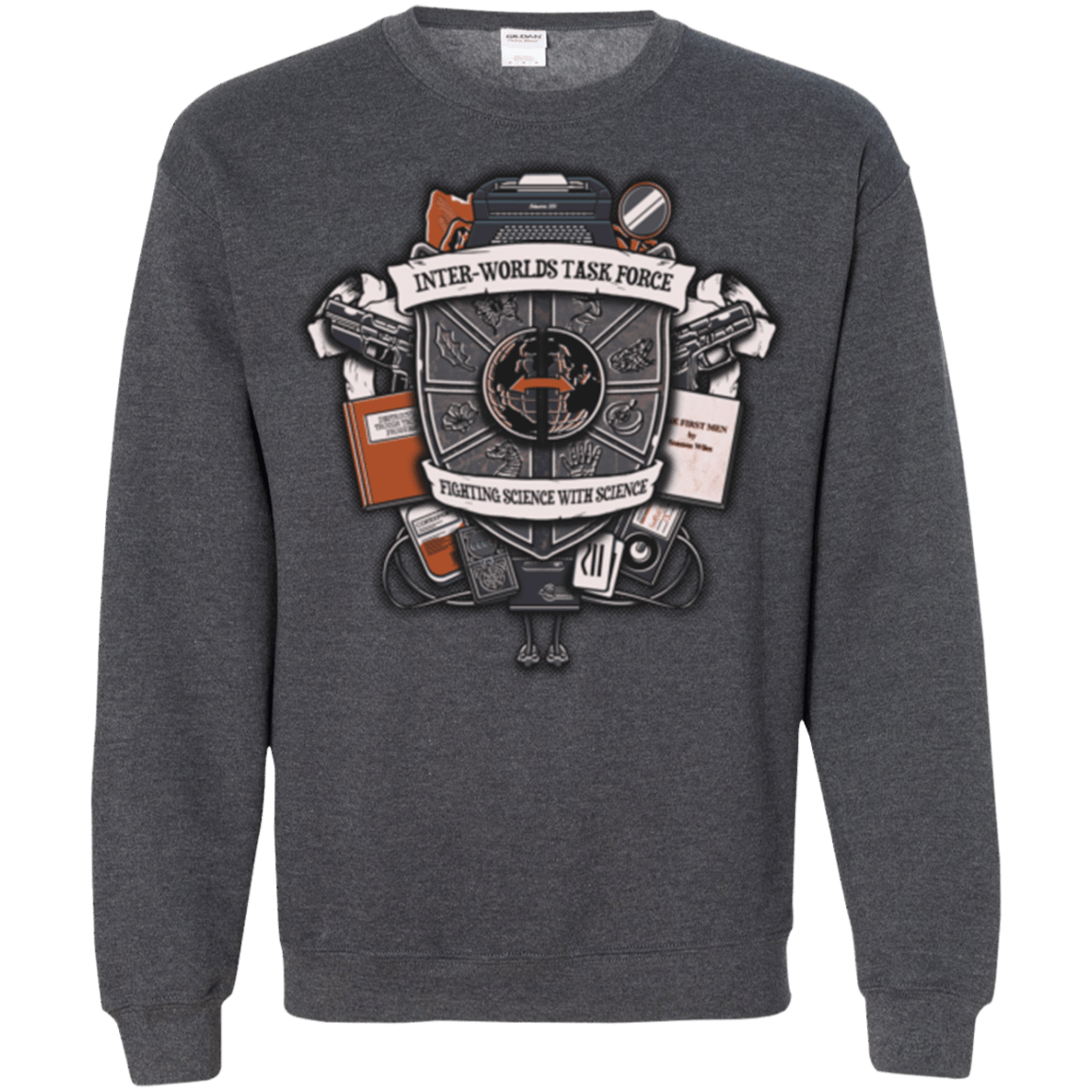 Sweatshirts Dark Heather / Small Inter Worlds Task Force Crewneck Sweatshirt