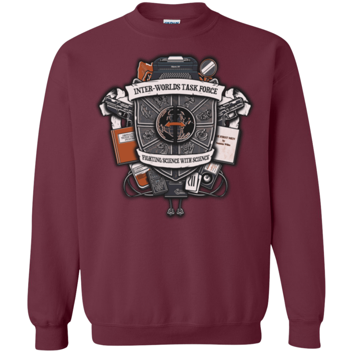 Sweatshirts Maroon / Small Inter Worlds Task Force Crewneck Sweatshirt