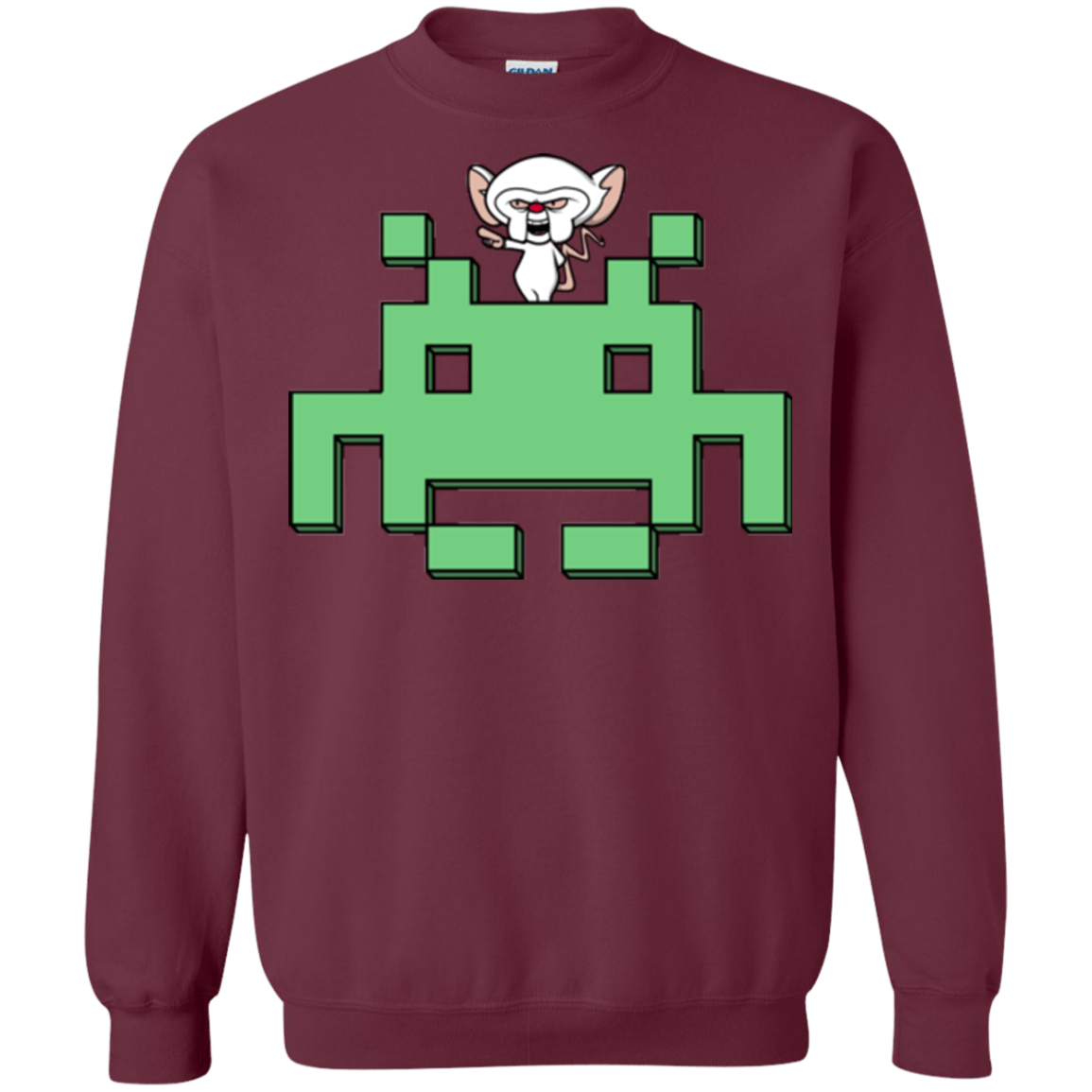 Sweatshirts Maroon / S Invaderbrain Crewneck Sweatshirt