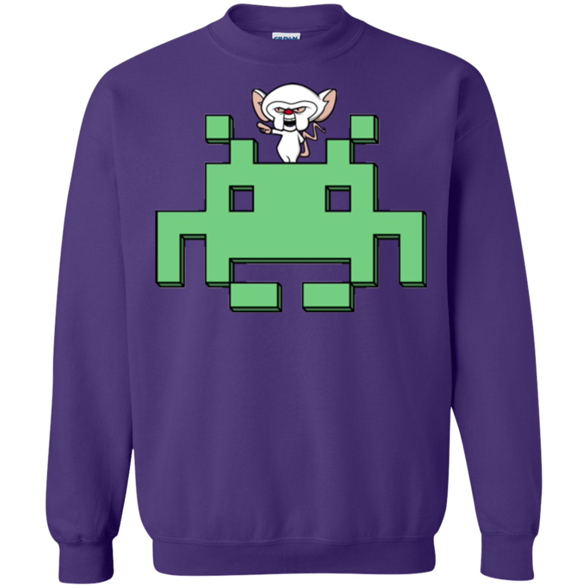 Sweatshirts Purple / S Invaderbrain Crewneck Sweatshirt