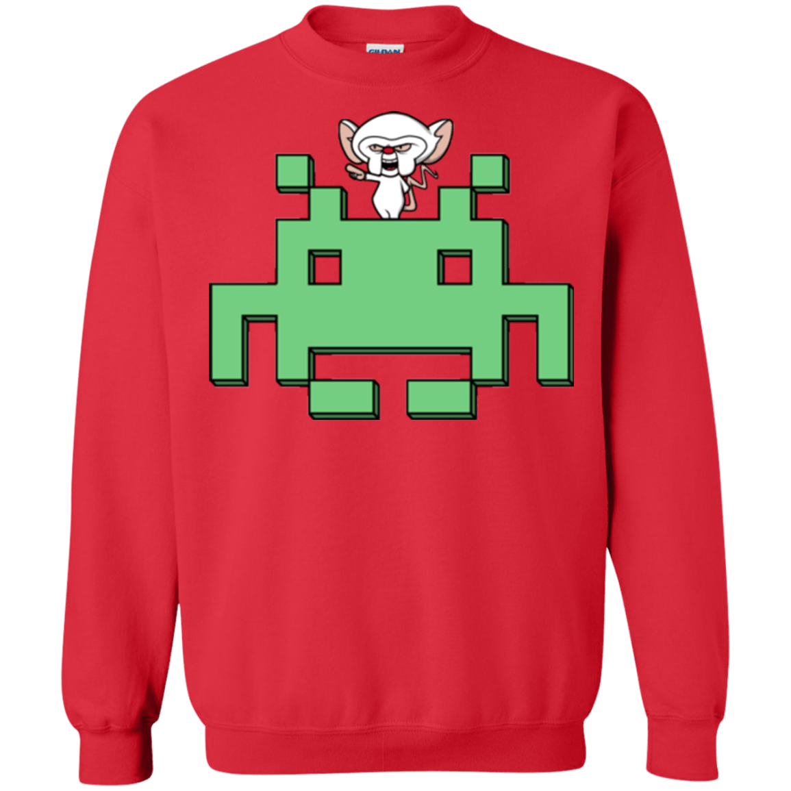 Sweatshirts Red / S Invaderbrain Crewneck Sweatshirt