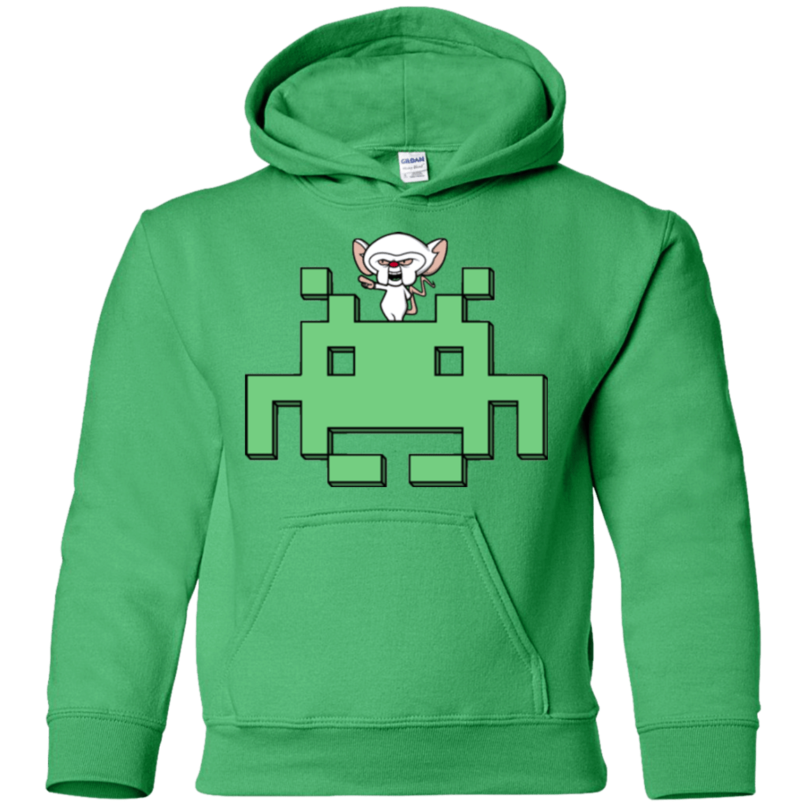 Sweatshirts Irish Green / YS Invaderbrain Youth Hoodie