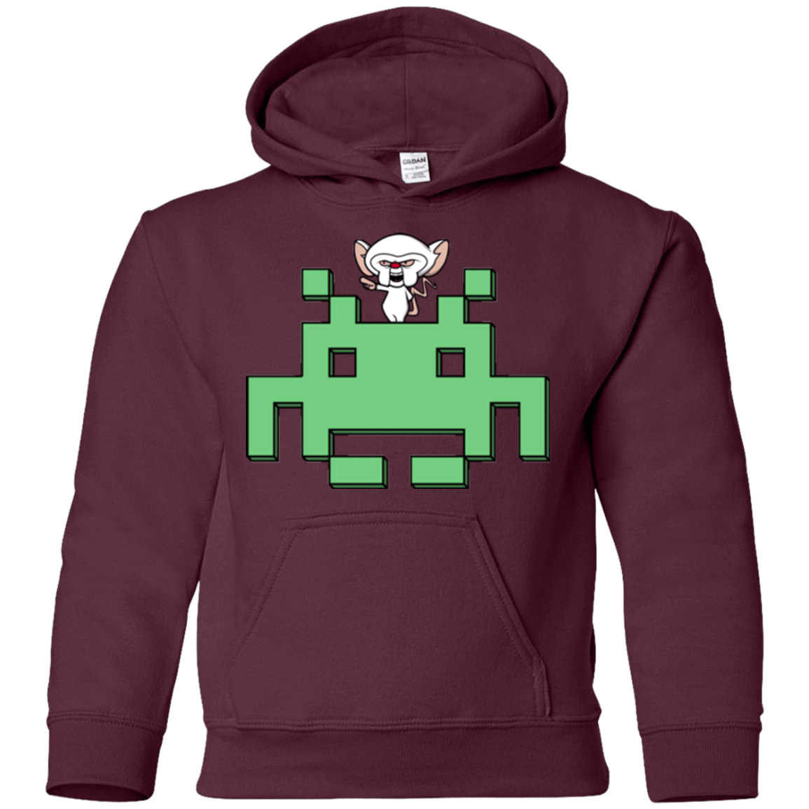 Sweatshirts Maroon / YS Invaderbrain Youth Hoodie