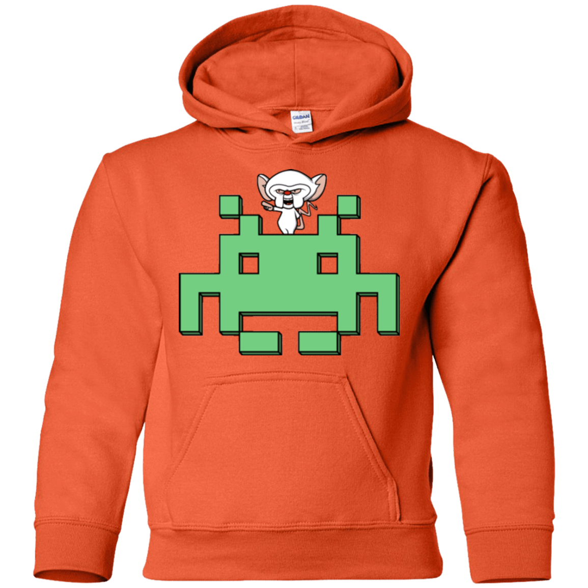 Sweatshirts Orange / YS Invaderbrain Youth Hoodie