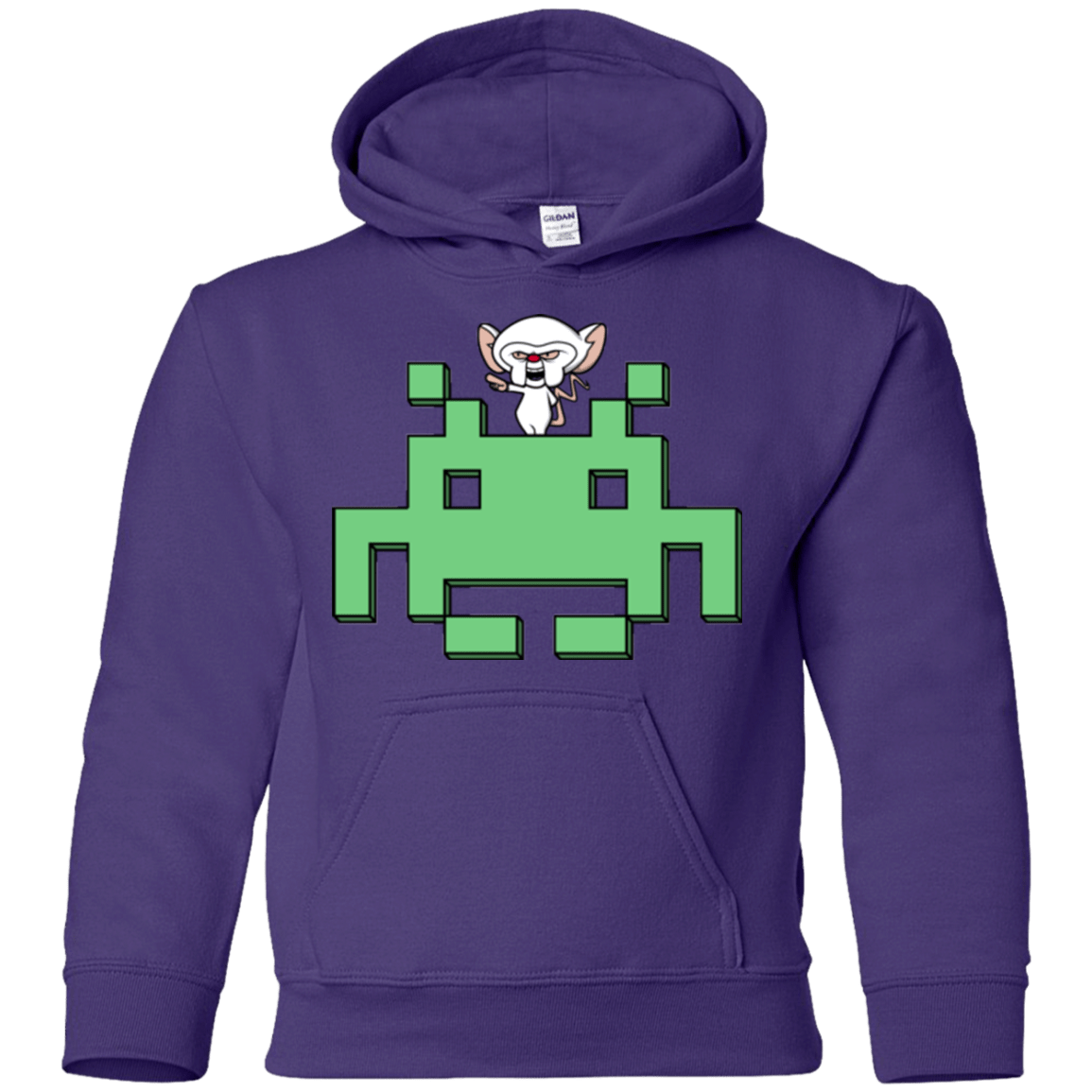Sweatshirts Purple / YS Invaderbrain Youth Hoodie