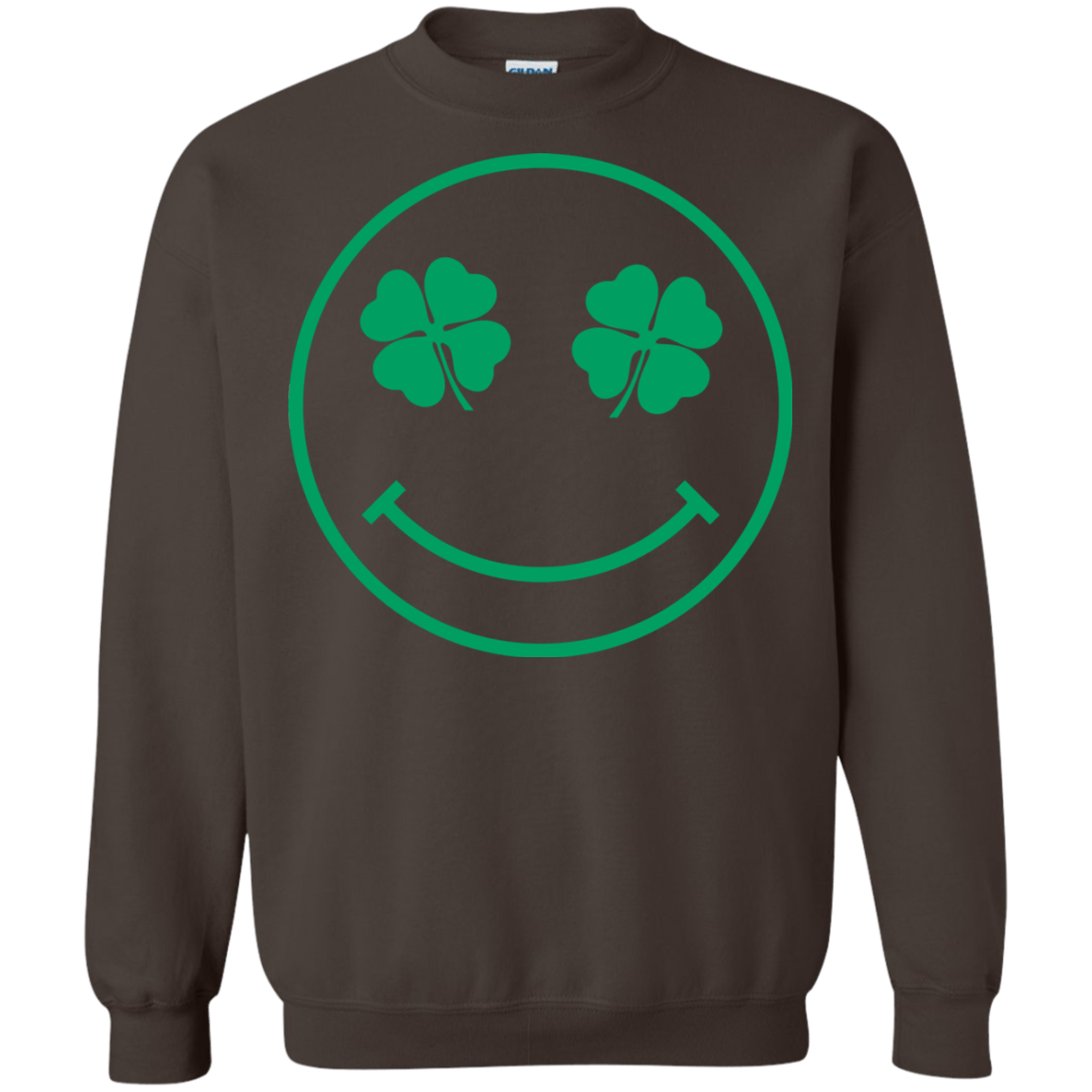 Sweatshirts Dark Chocolate / Small Irish Smiley Crewneck Sweatshirt