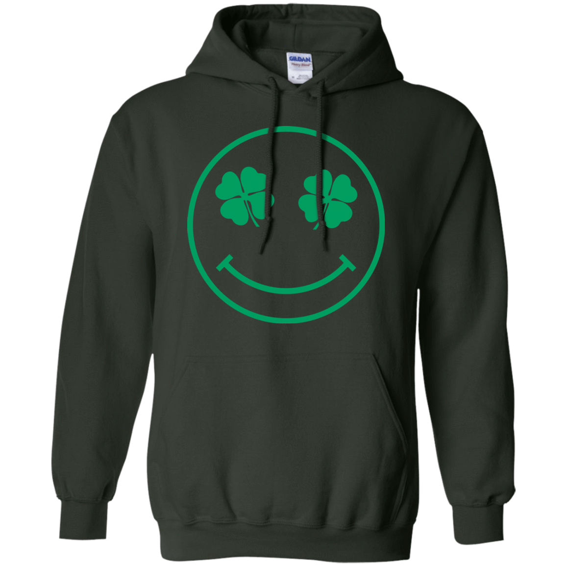 Sweatshirts Forest Green / Small Irish Smiley Pullover Hoodie