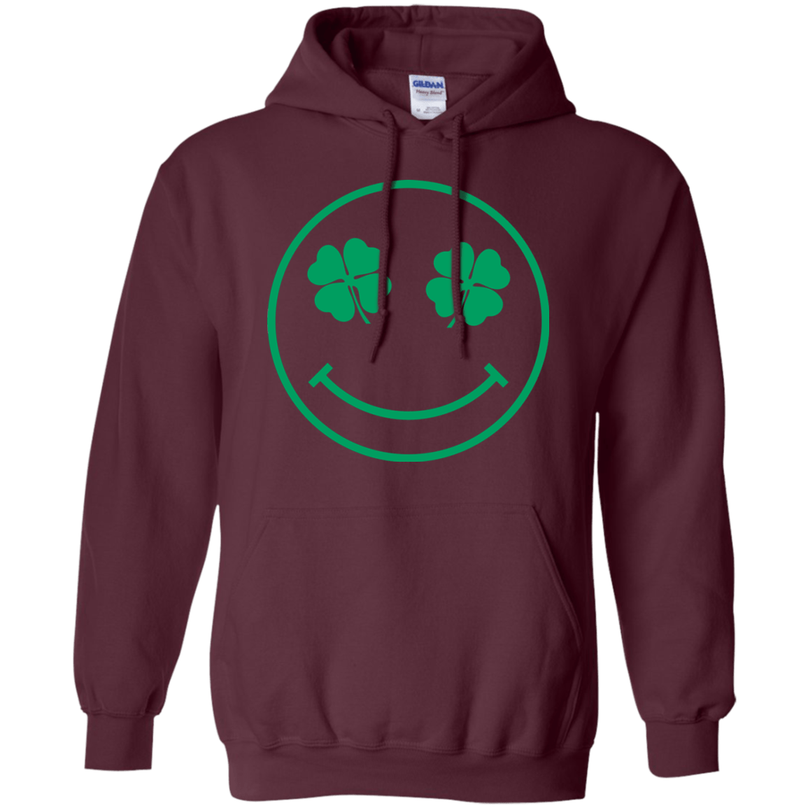 Sweatshirts Maroon / Small Irish Smiley Pullover Hoodie