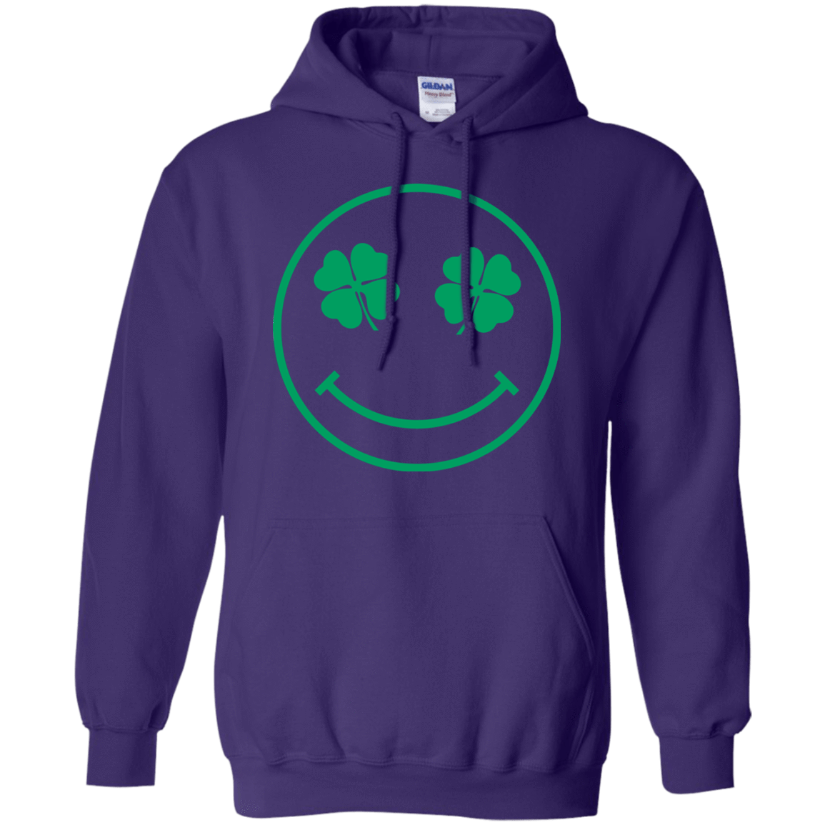 Sweatshirts Purple / Small Irish Smiley Pullover Hoodie