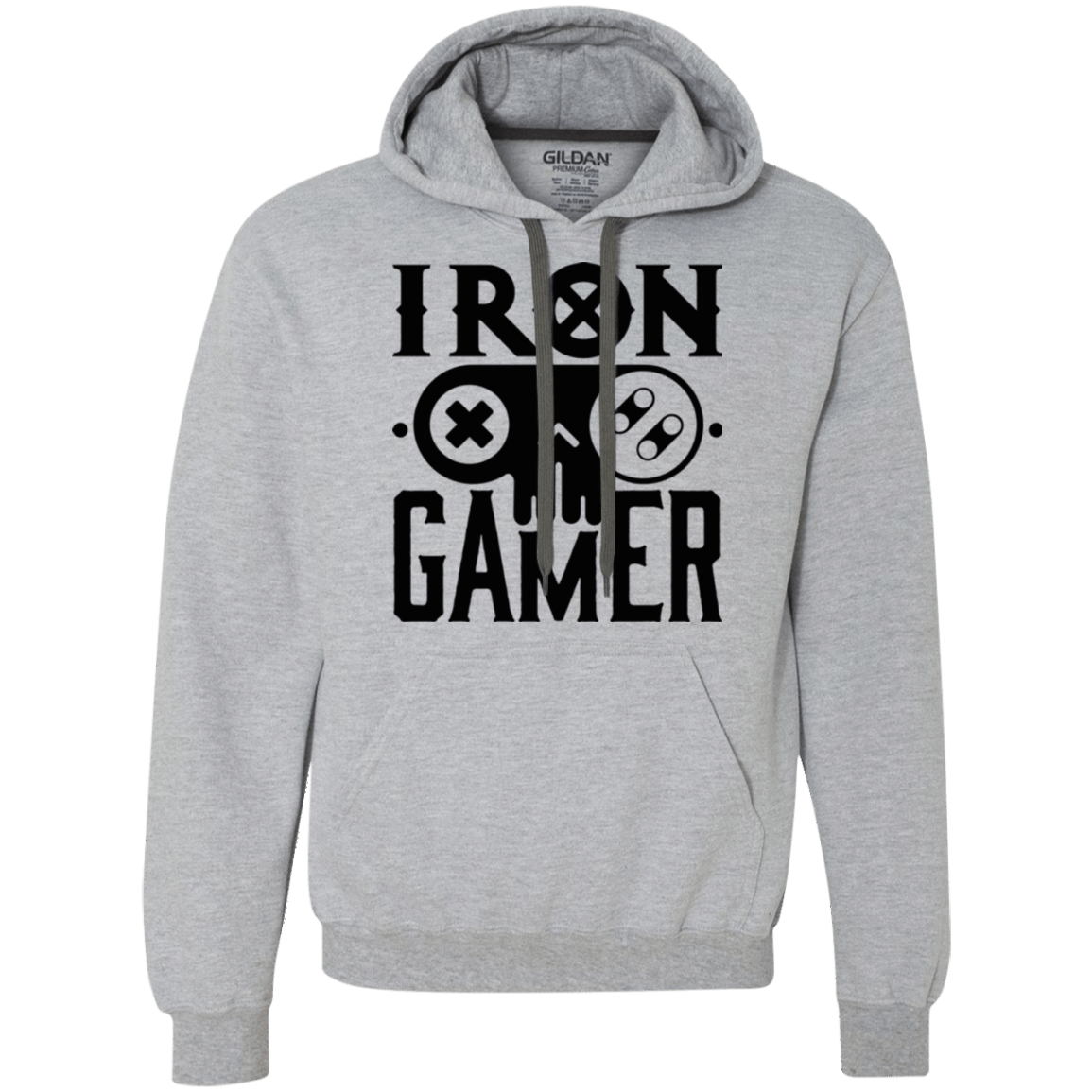 Sweatshirts Sport Grey / Small Iron Gamer Premium Fleece Hoodie