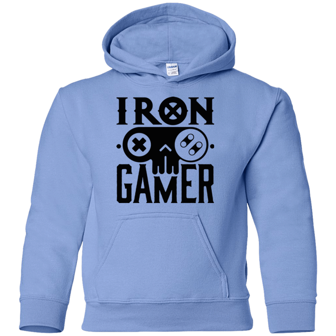 Sweatshirts Carolina Blue / YS Iron Gamer Youth Hoodie