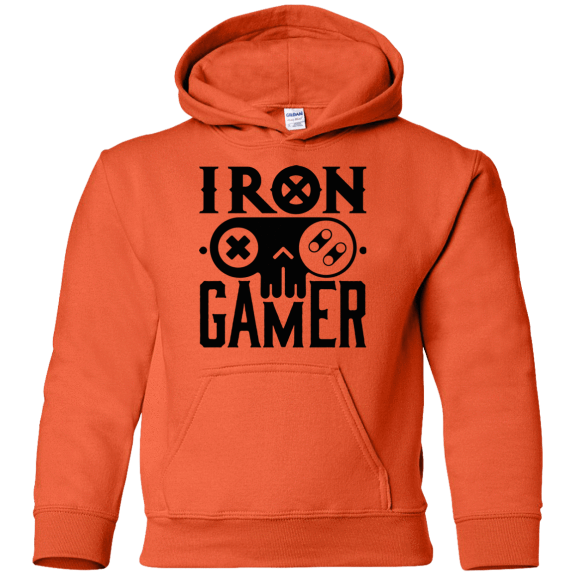 Sweatshirts Orange / YS Iron Gamer Youth Hoodie