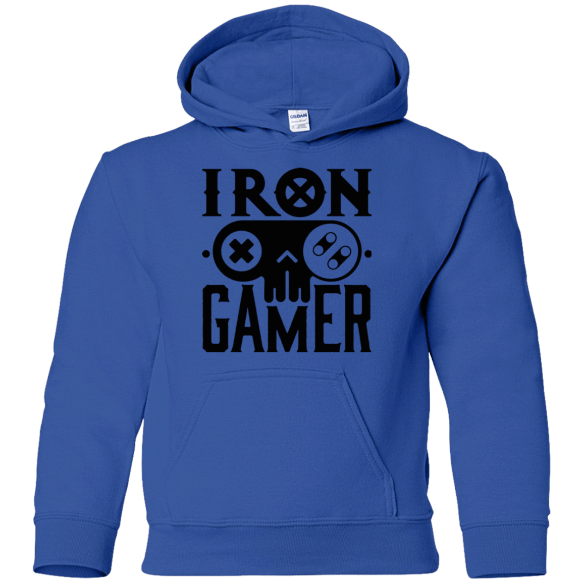 Sweatshirts Royal / YS Iron Gamer Youth Hoodie