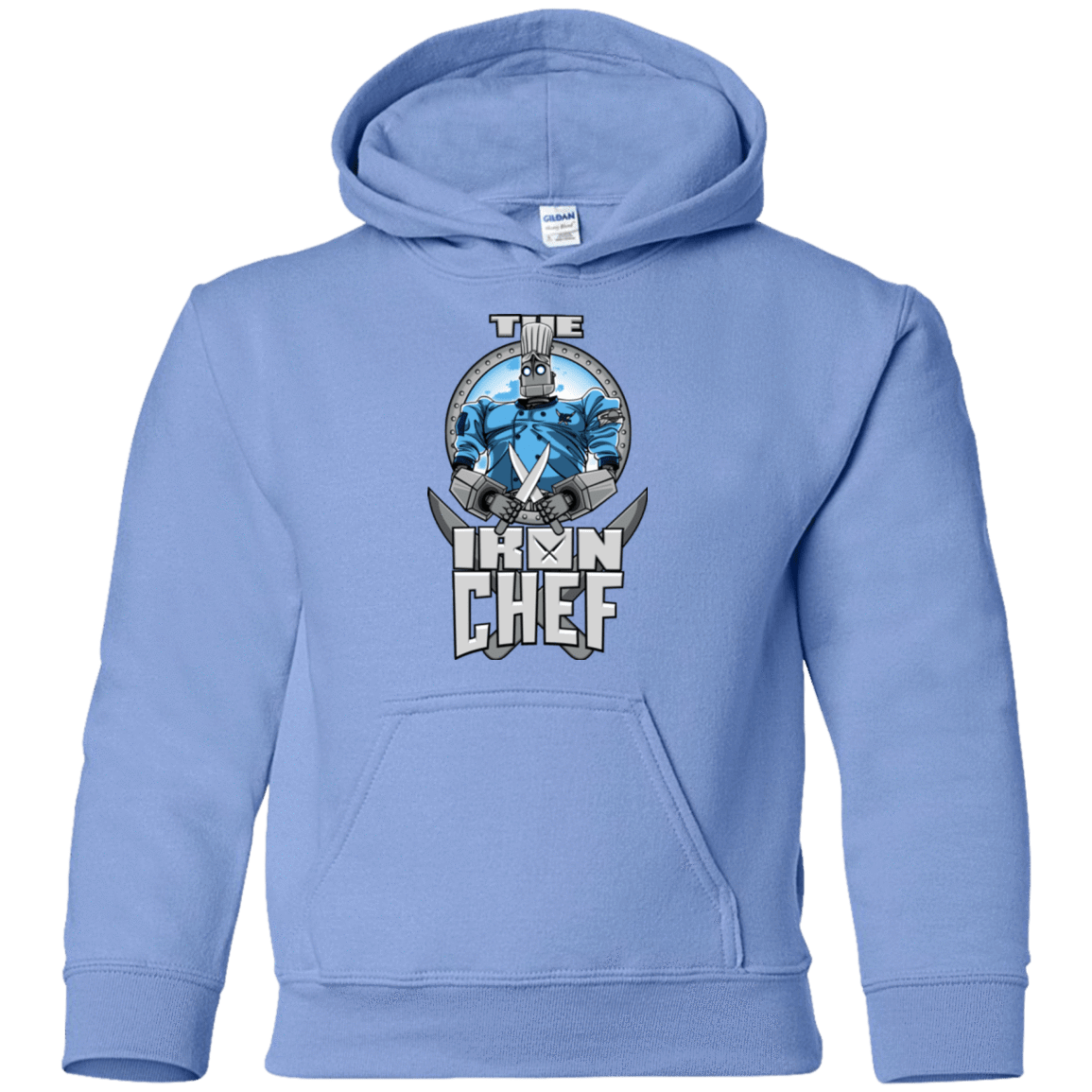 Sweatshirts Carolina Blue / YS Iron Giant Chef Youth Hoodie
