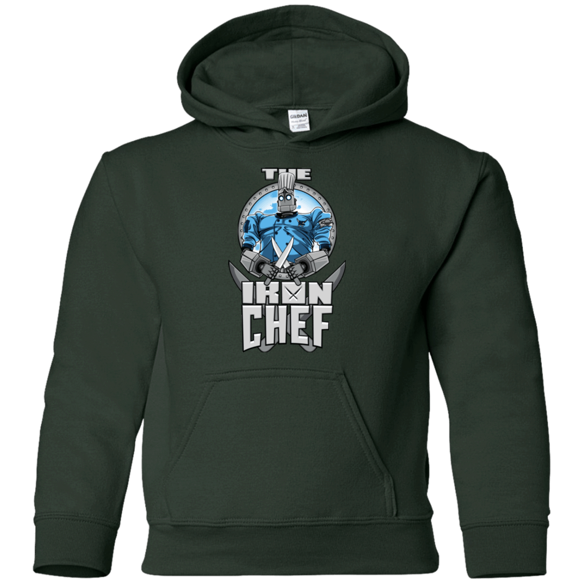 Sweatshirts Forest Green / YS Iron Giant Chef Youth Hoodie