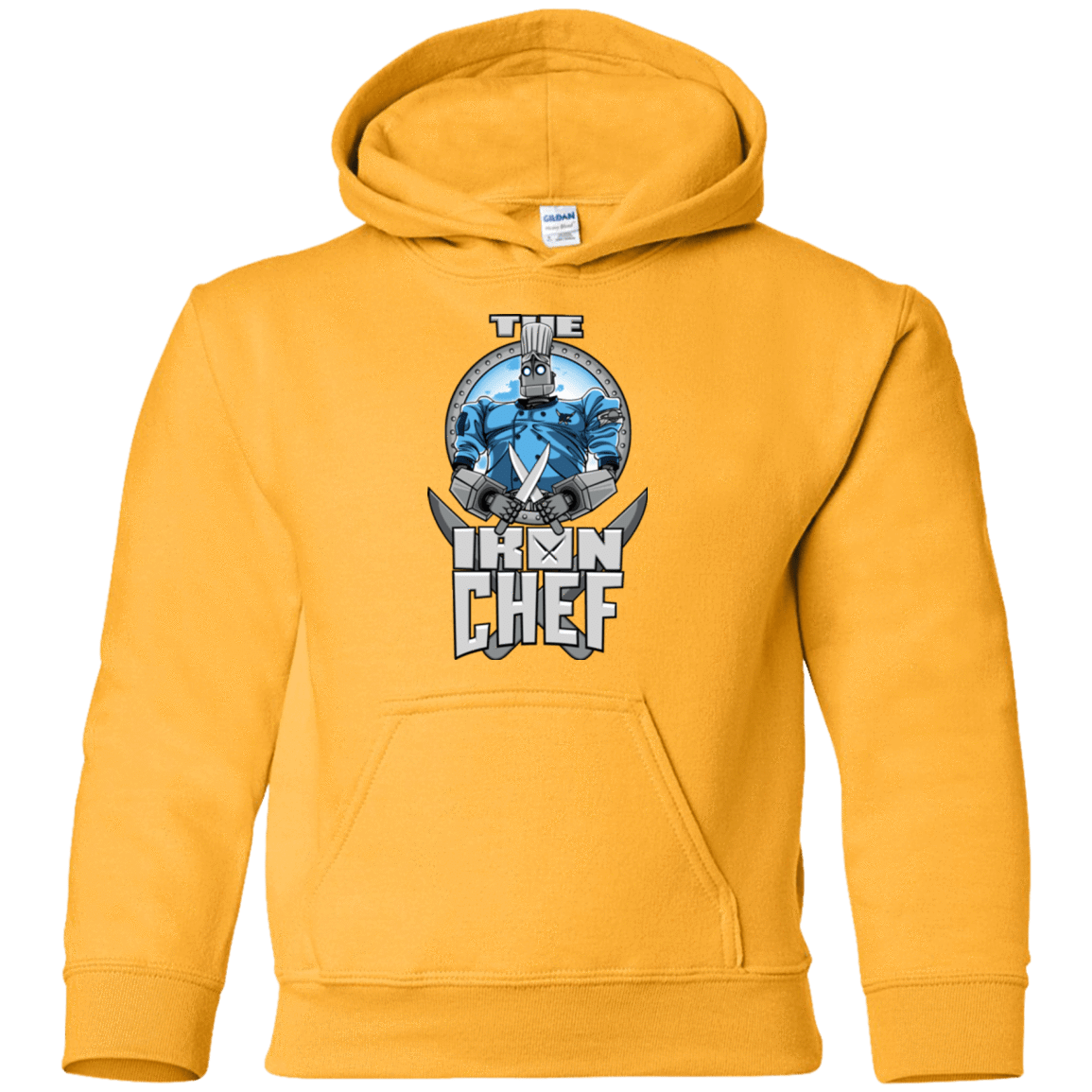 Sweatshirts Gold / YS Iron Giant Chef Youth Hoodie