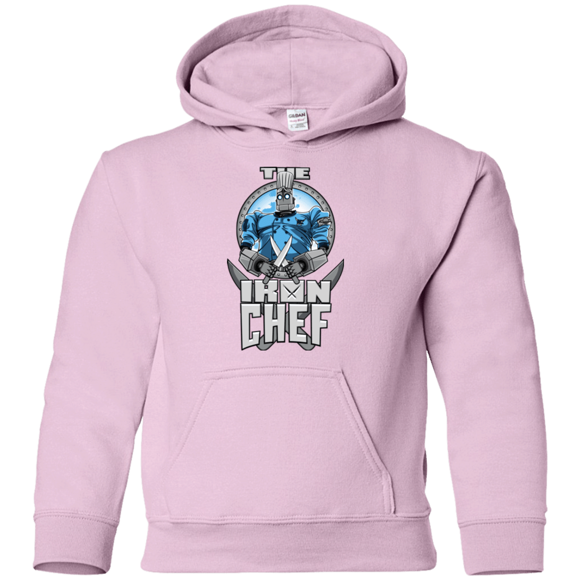 Sweatshirts Light Pink / YS Iron Giant Chef Youth Hoodie