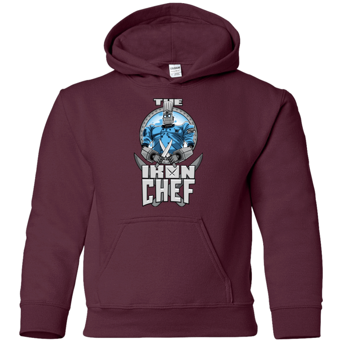 Sweatshirts Maroon / YS Iron Giant Chef Youth Hoodie