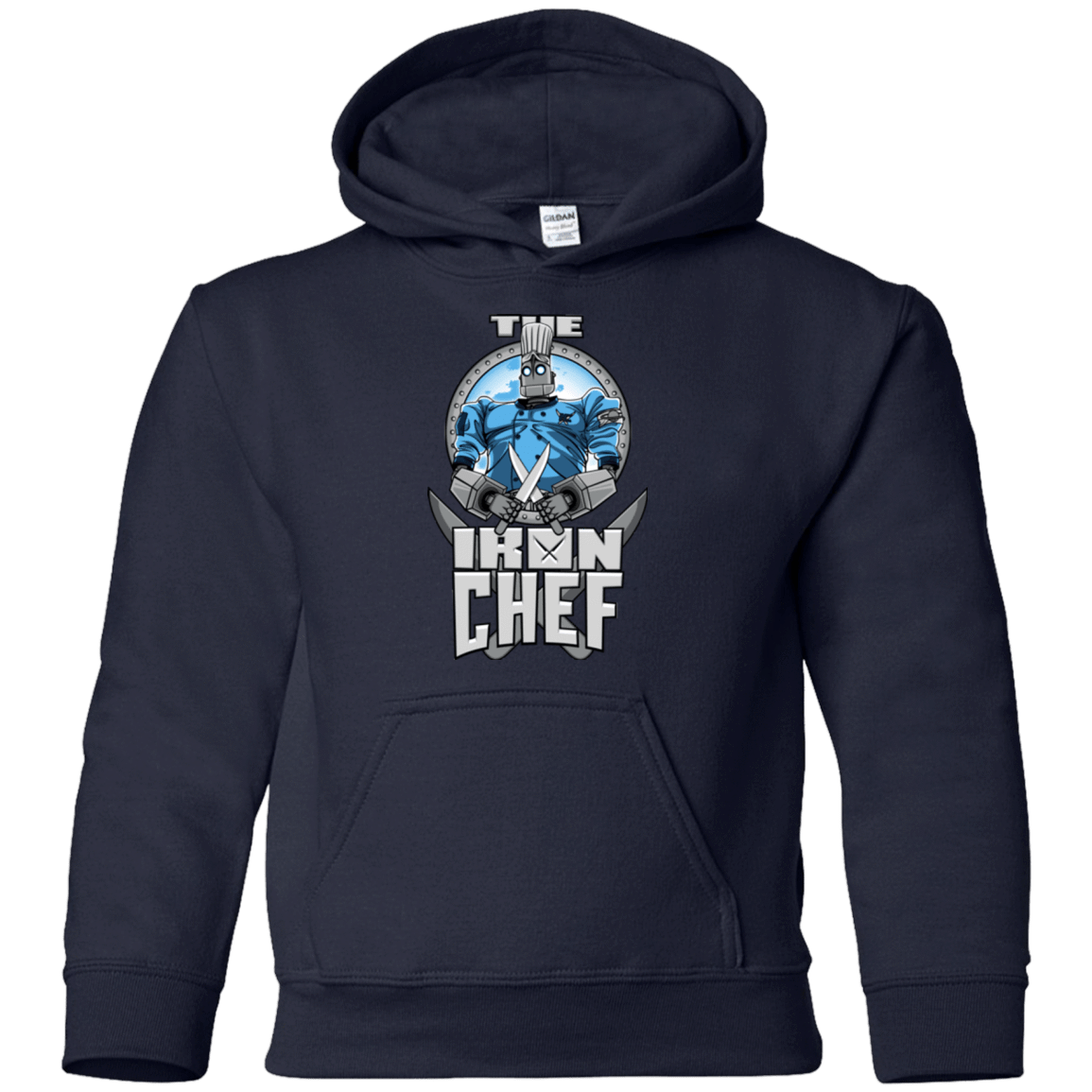 Sweatshirts Navy / YS Iron Giant Chef Youth Hoodie