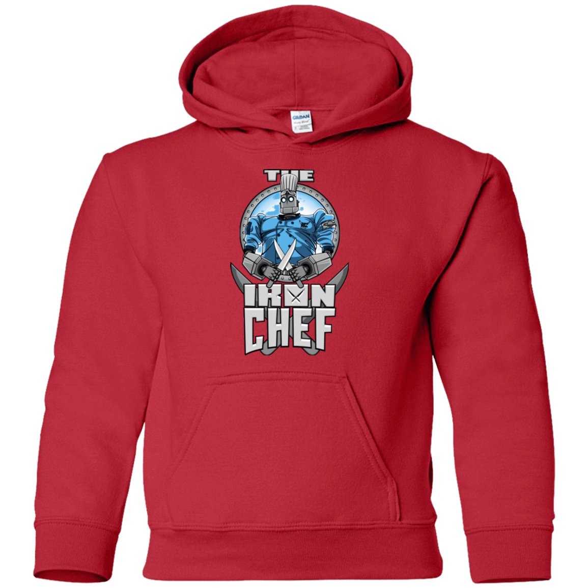 Sweatshirts Red / YS Iron Giant Chef Youth Hoodie