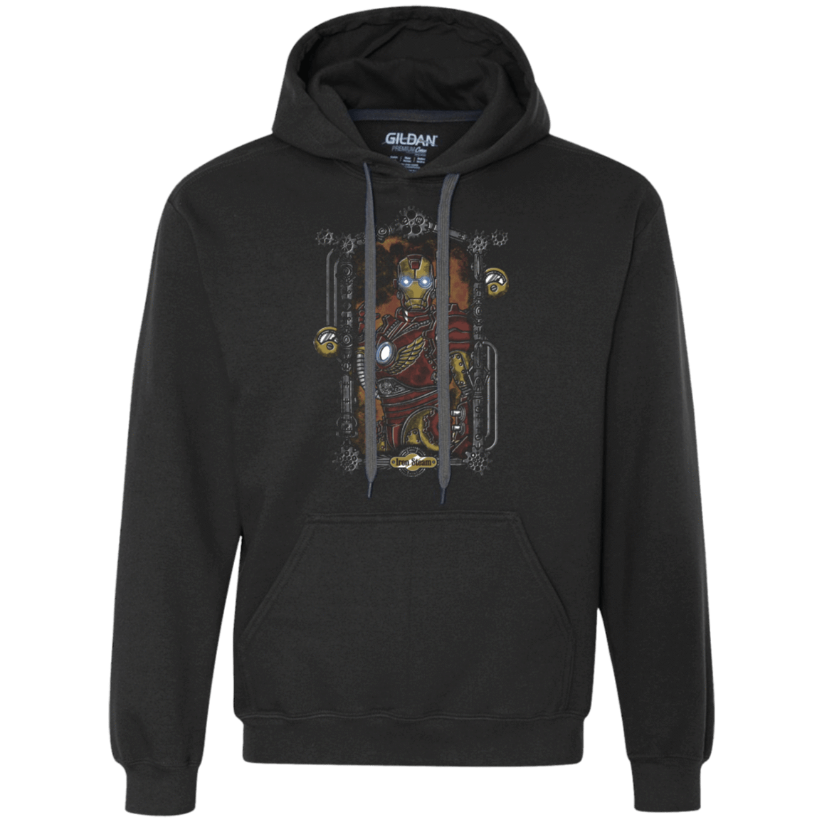 Sweatshirts Black / Small Iron Steam Premium Fleece Hoodie