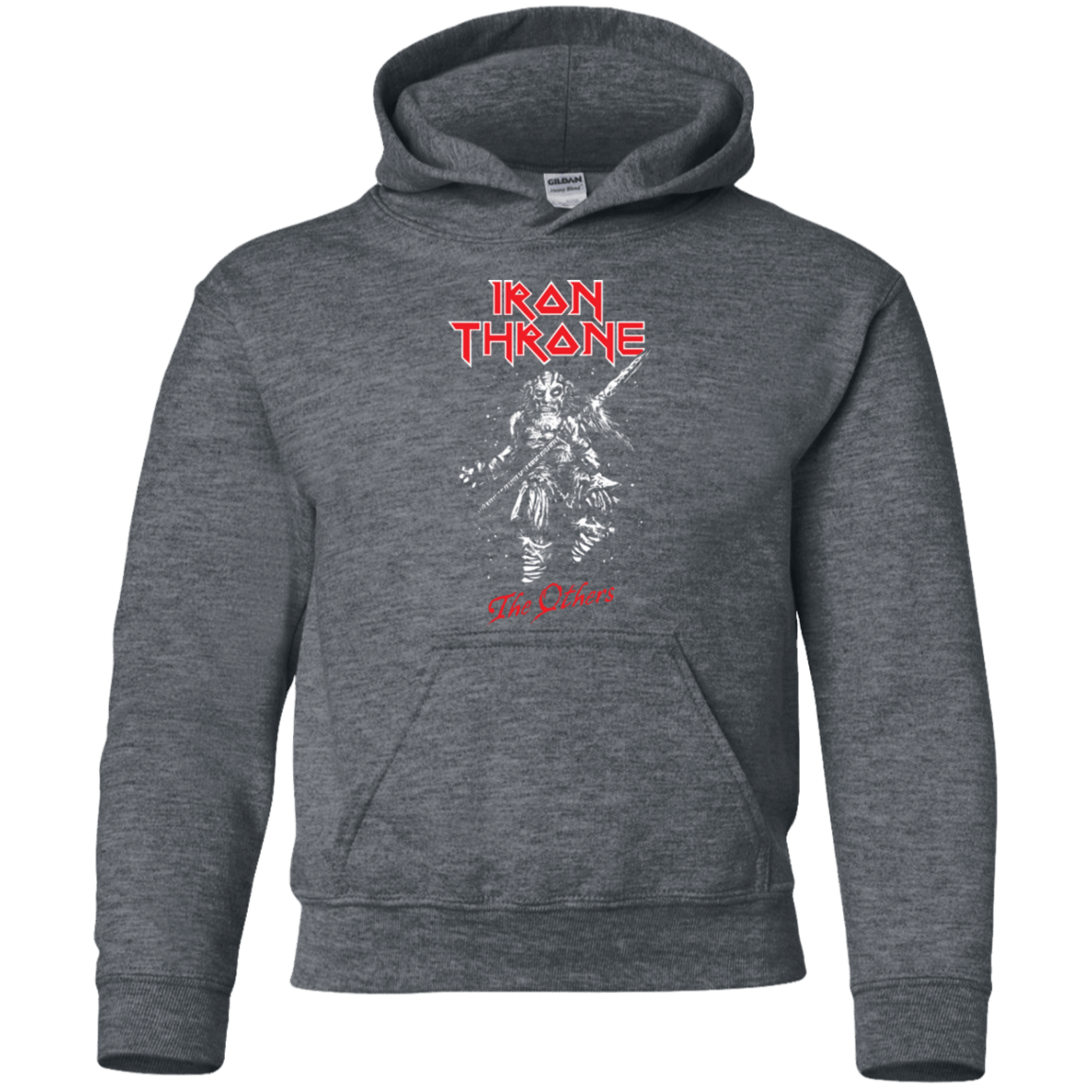 Sweatshirts Dark Heather / YS Iron Throne Youth Hoodie