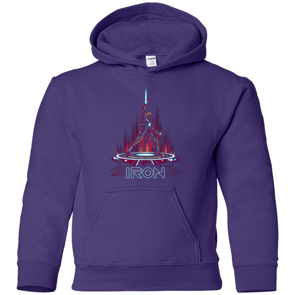 Sweatshirts Purple / YS IRON TRON Youth Hoodie