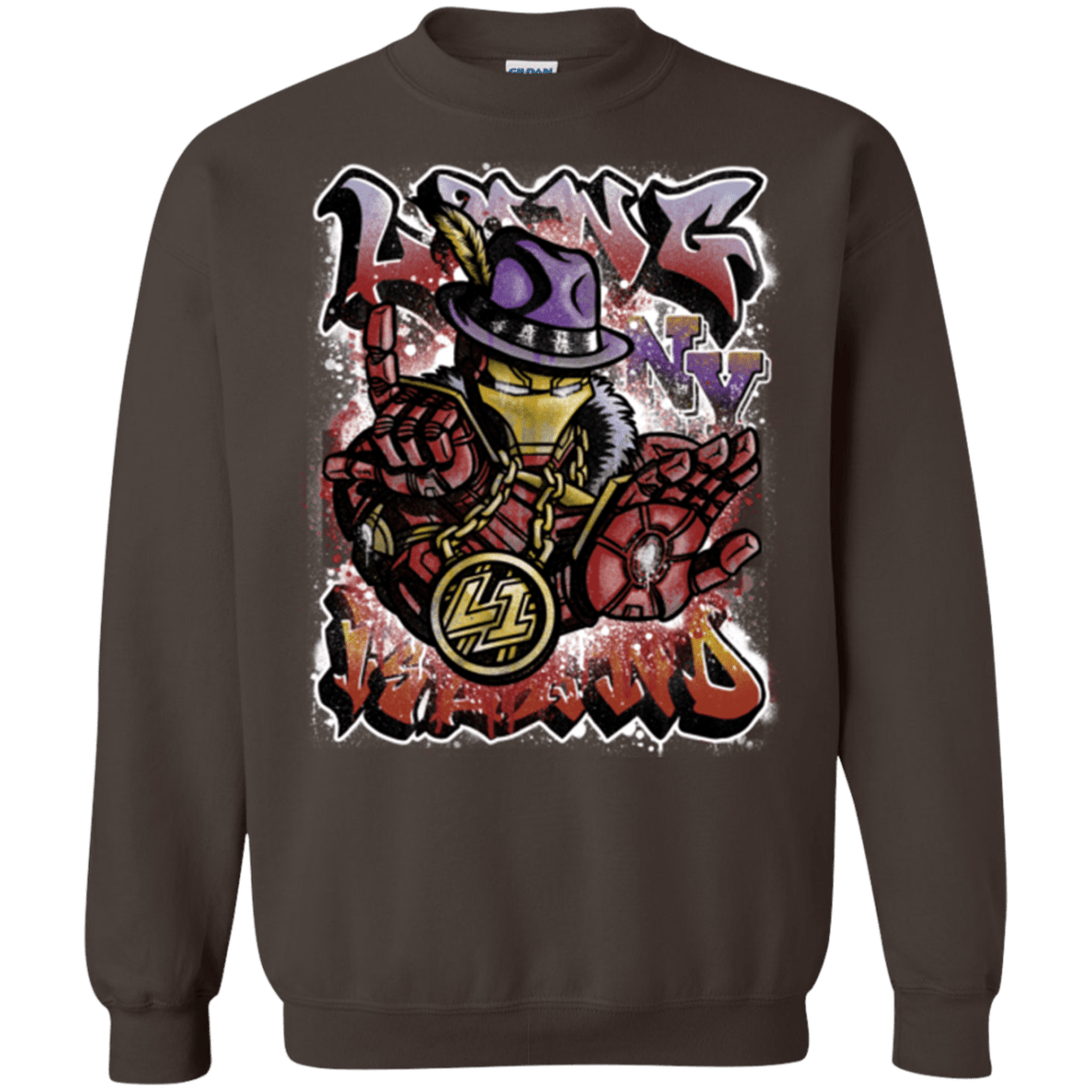 Sweatshirts Dark Chocolate / Small Ironman Long Island Crewneck Sweatshirt
